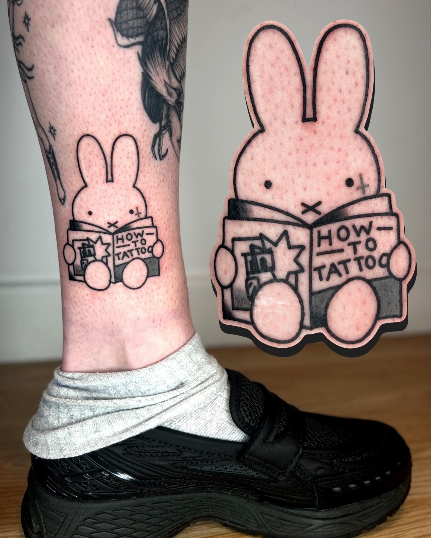 how to tattoo bunny 🐰 made recently from flash (swipe for more!)

i work in BRIGHTON @goodcompany.tattoo and my books are open! I also have a few BRISTOL spaces remaining on April 9th and 10th!

to BOOK A TATTOO or get in touch, use the link in my b