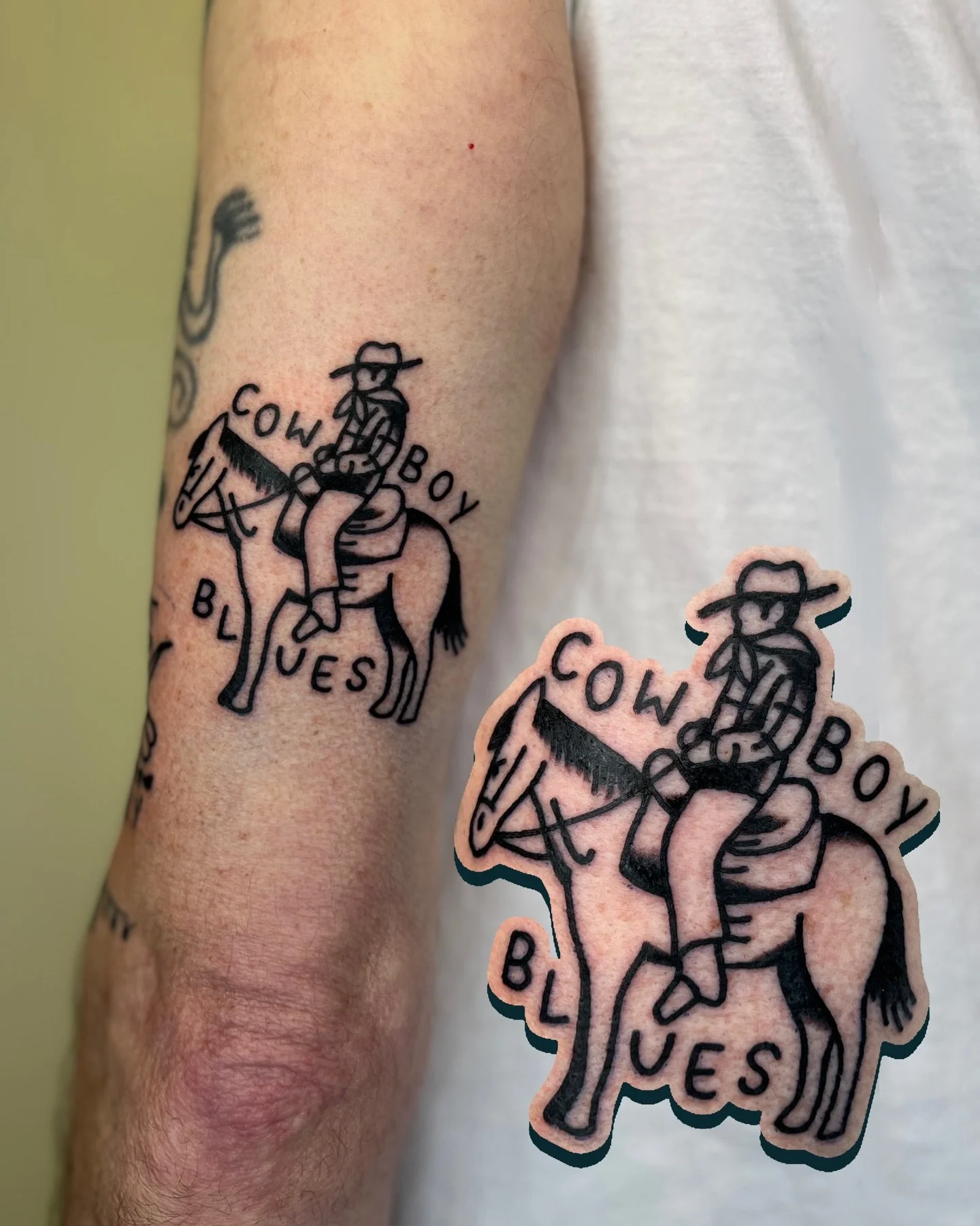 custom cowboy with the blues and "bad hat harry" rat made during my time in @heartlesshandsclub 🏭 

this year will marks 6 years since I made my very first hoodie! you pick up your own classic "cowboy blues" hoodie from @loverat.