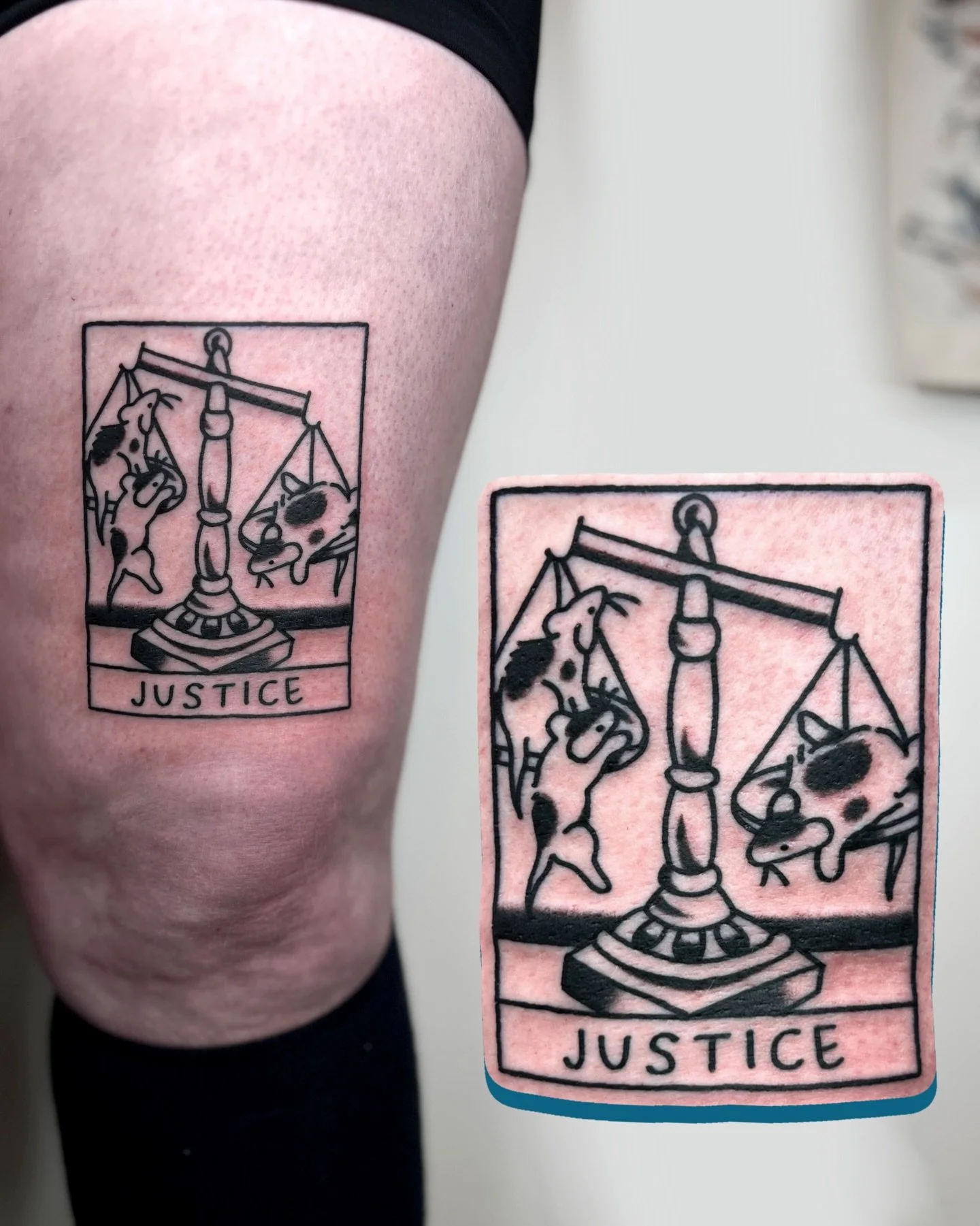 custom JUSTICE rat tarot, and THE CHARIOT from flash 🐀 swipe to see more! 

i work in BRIGHTON @goodcompany.tattoo and my books are open! ⭐️ 

to BOOK A TATTOO use the link in my bio for my website. it has everything you need to get in touch or get 