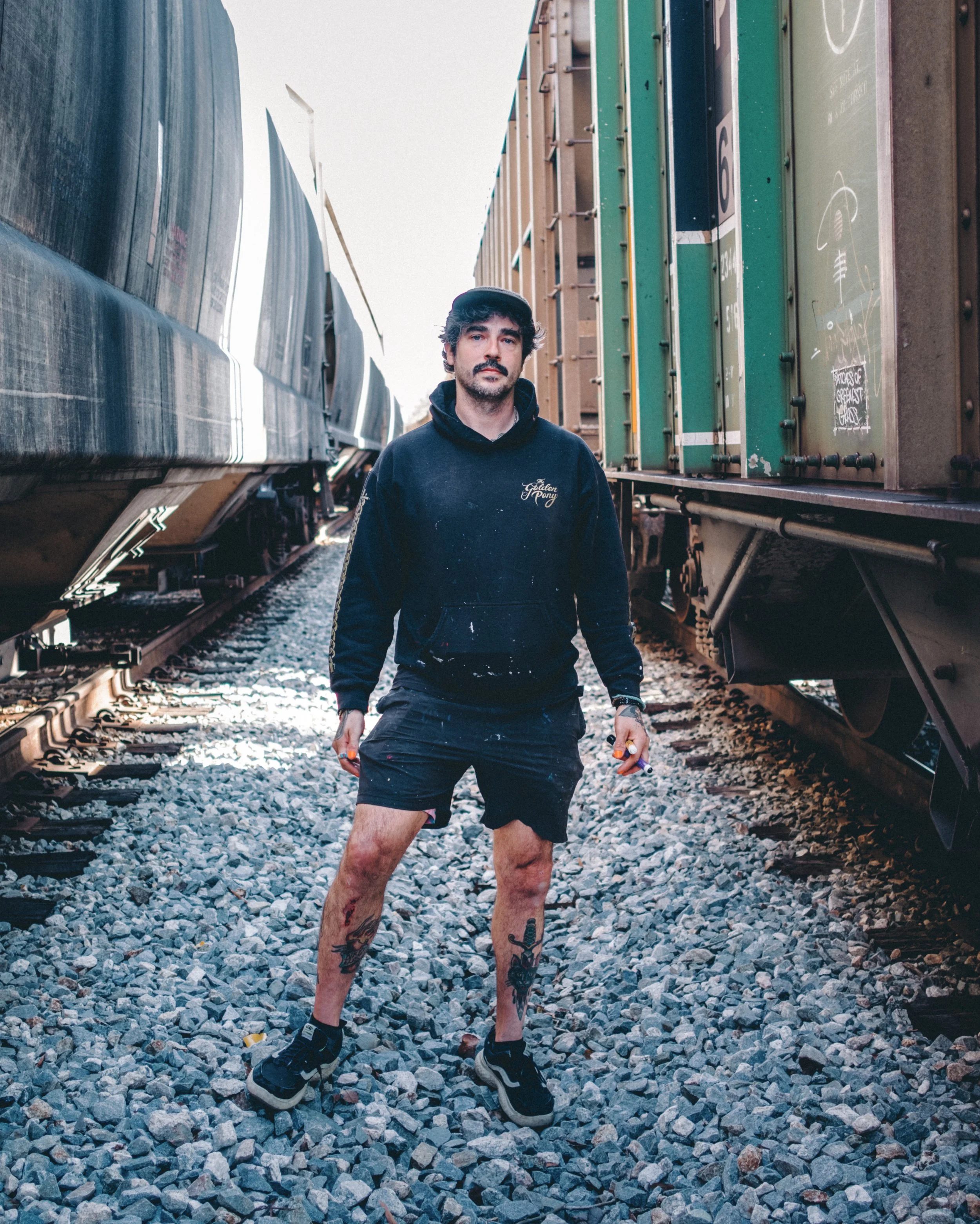 Richond muralist, sculpture, and painter Mickael Broth / The Night Owl