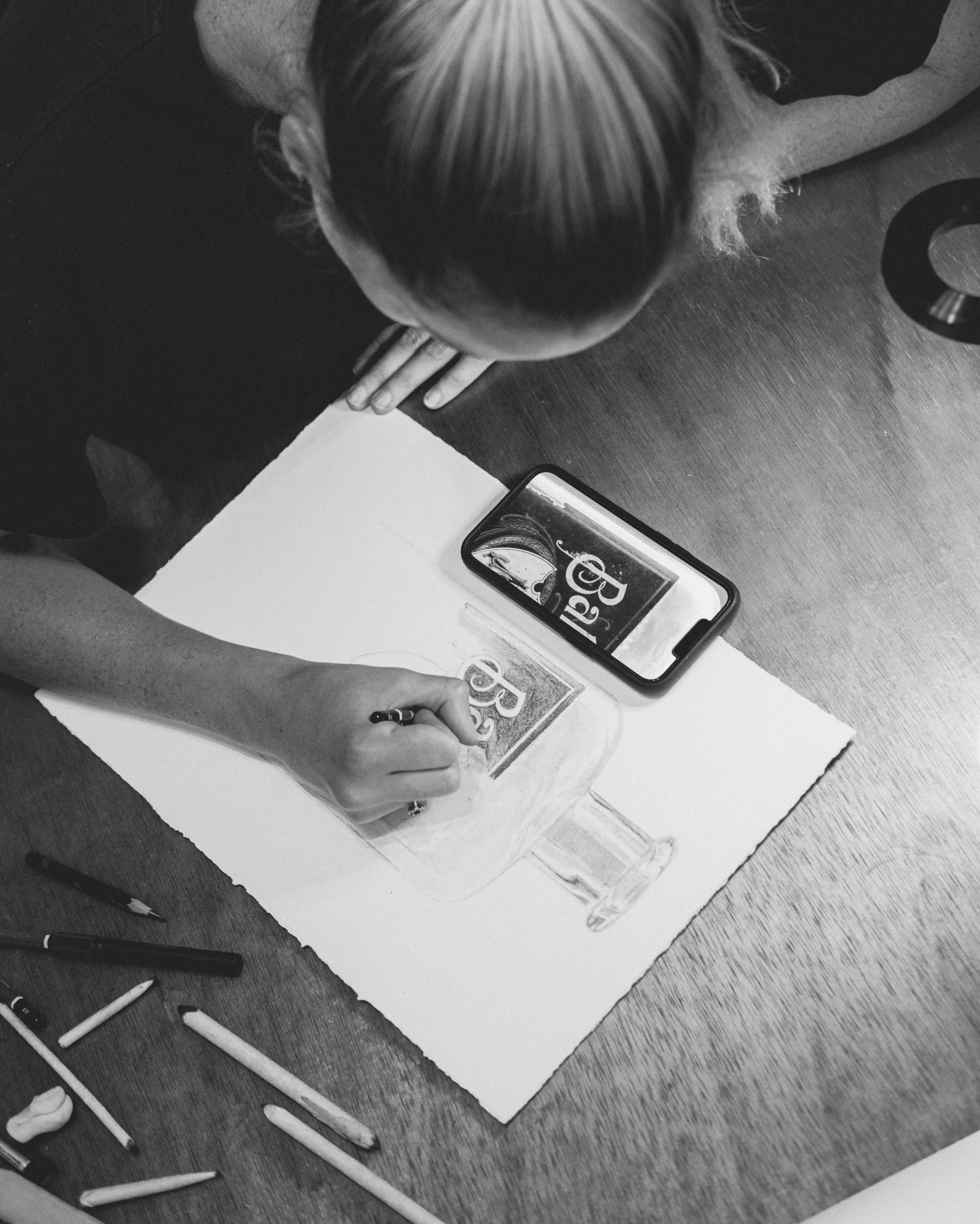 Richmond, VA vintage whiskey bottle illustrator Brie Hayden