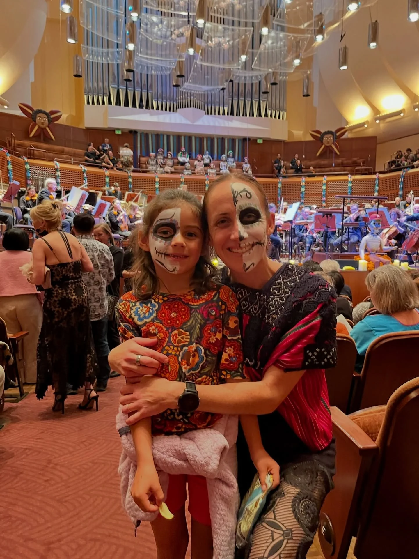 Celebrating D&iacute;a de los Muertos at the SF Symphony, such a beautiful tradition full of color and joy. 🌼🎶