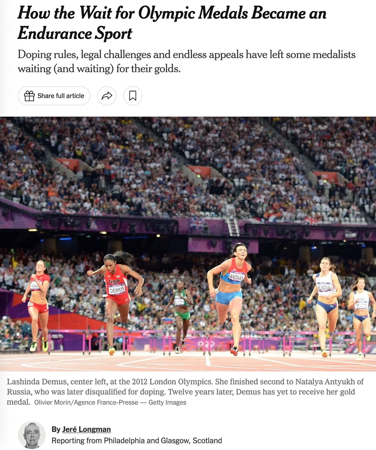 Five women.
Five stories.
Five dreams shattered.

Years after the London 2012 Olympic Games, our medals were finally reallocated when widespread doping and corruption were exposed. But the moment we trained our whole lives for &mdash; standing on the