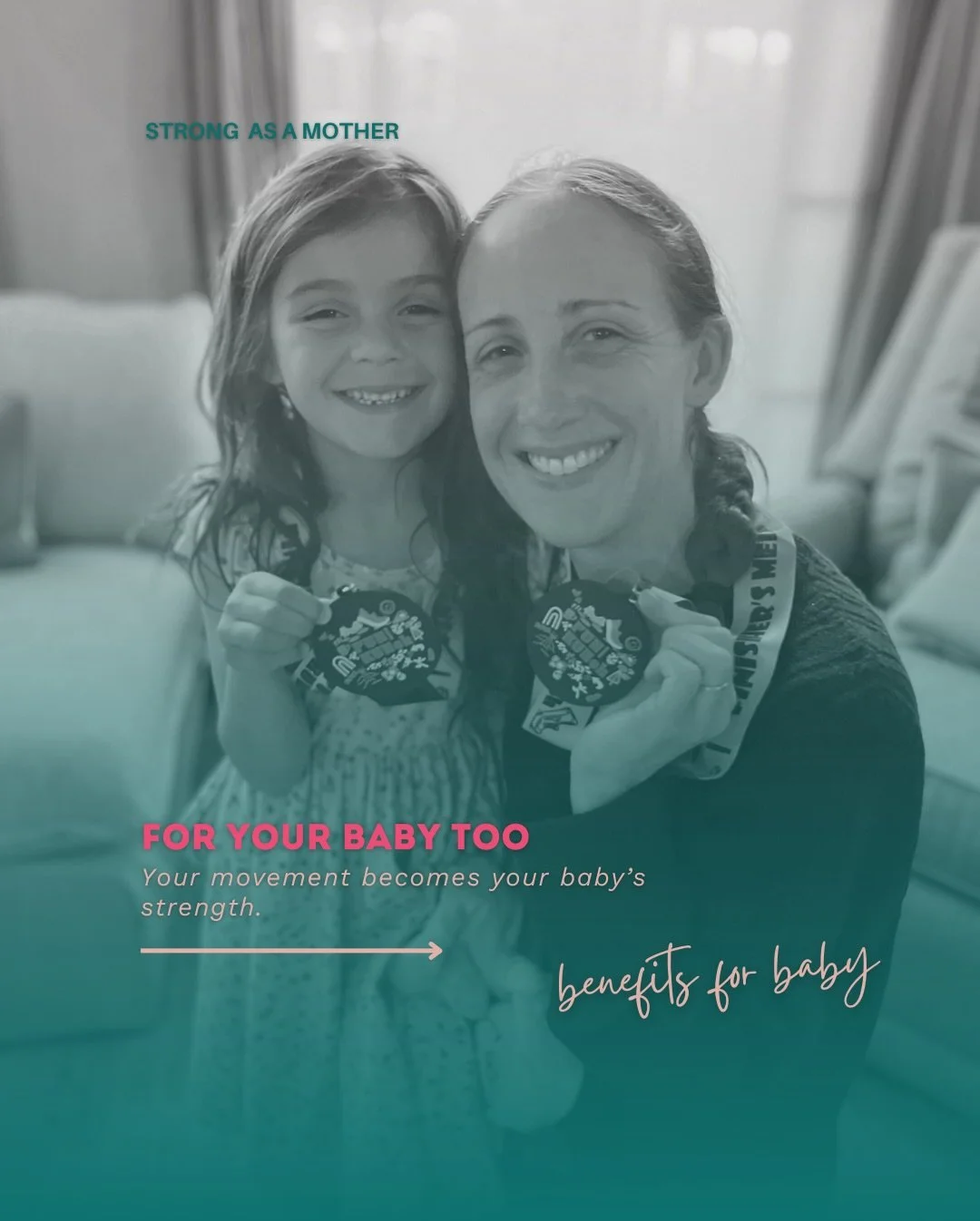 When you move, your baby benefits too! 🥰

#movementismedicine #strongasamother