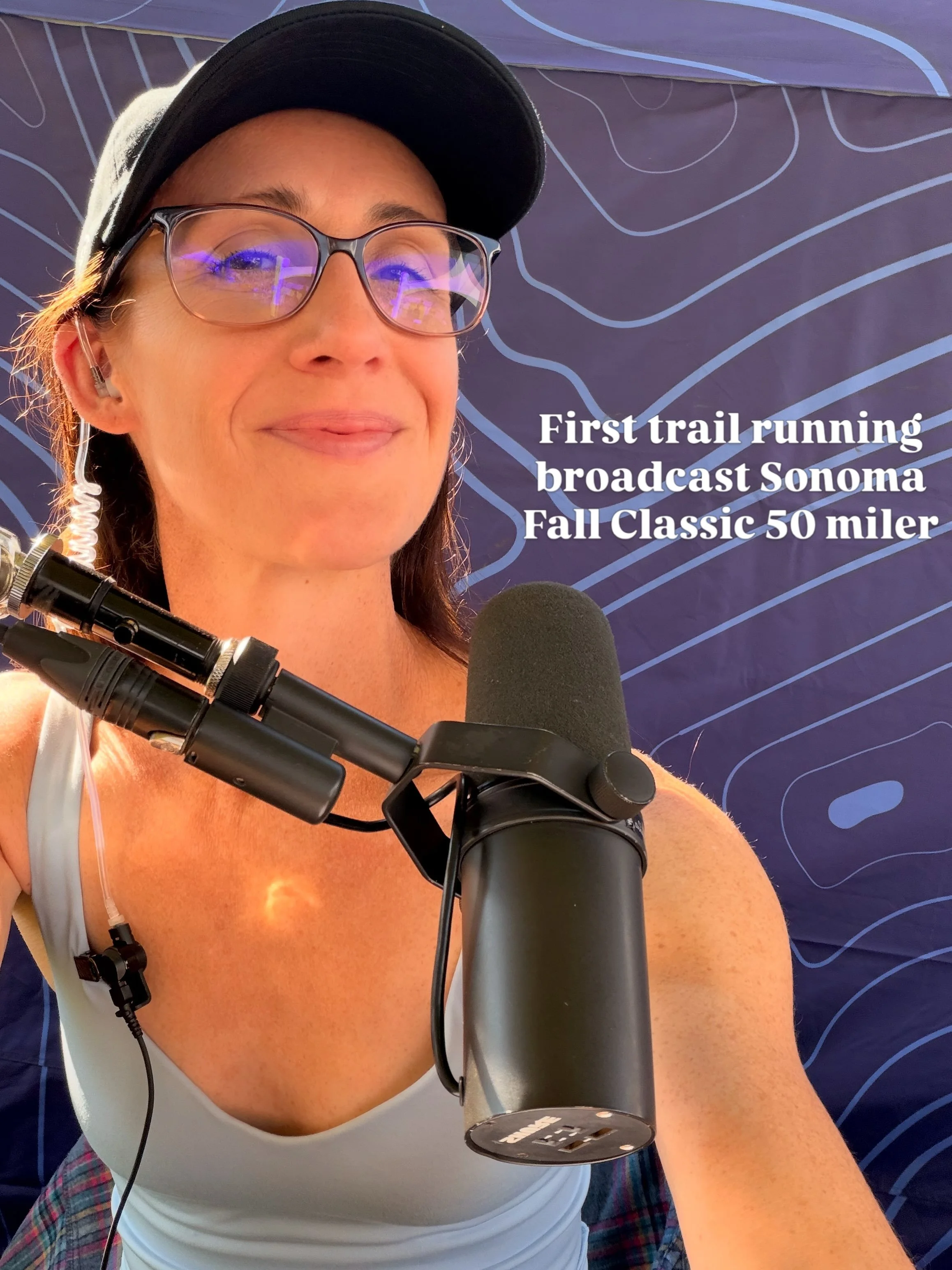First ever Trail Broadcast at the Sonoma Fall Classic 50 miler, presented by Aravaipa Running &amp; Mount to Coast. The Trail scene is a blast! 💥 I was welcomed with open arms and so impressed by all the racers! Special shoutout to Chris Worden for 