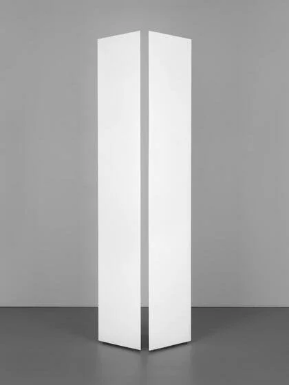 Mary Corse / Untitled (Two Triangular Columns)