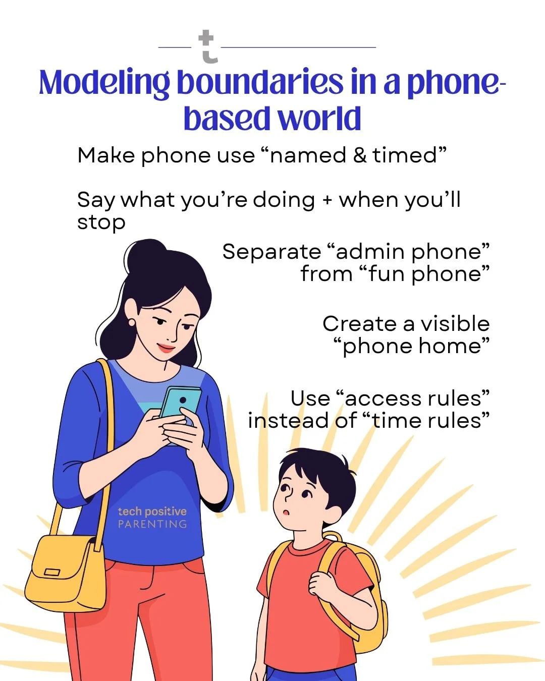 &ldquo;But YOU&rsquo;RE on your phone!&rdquo;

Yep. And I&rsquo;m also ordering your snacks and emailing your teacher. Let&rsquo;s talk boundaries anyway.

When so much adult life happens on a phone, the boundary can&rsquo;t be &ldquo;never use it.&r