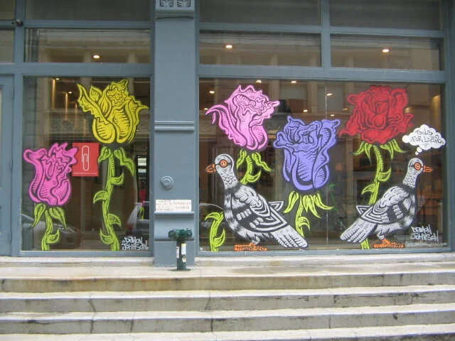 Pigeons and Roses Full Mural.jpg
