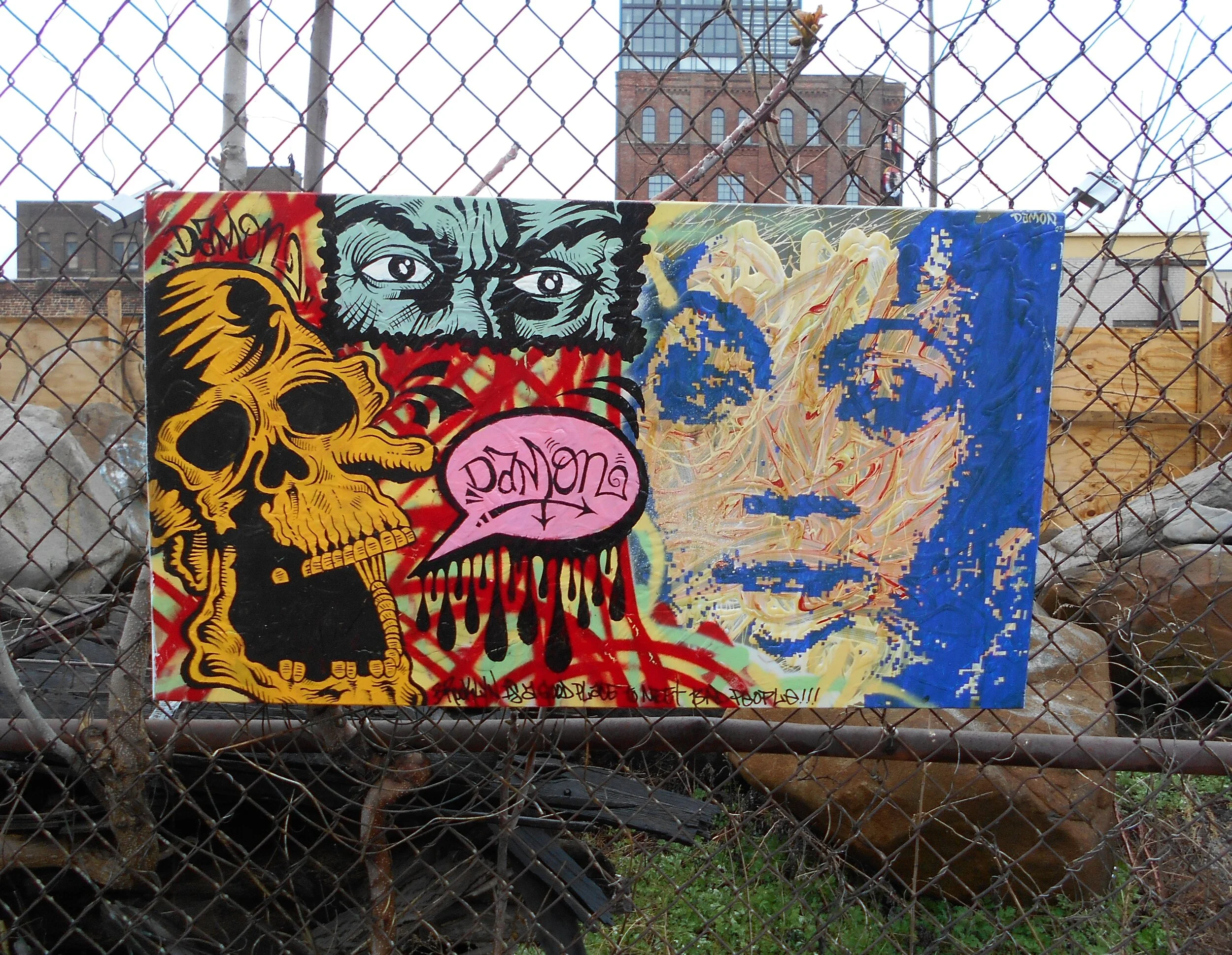 Skull and Niomi Campbell metal .jpg