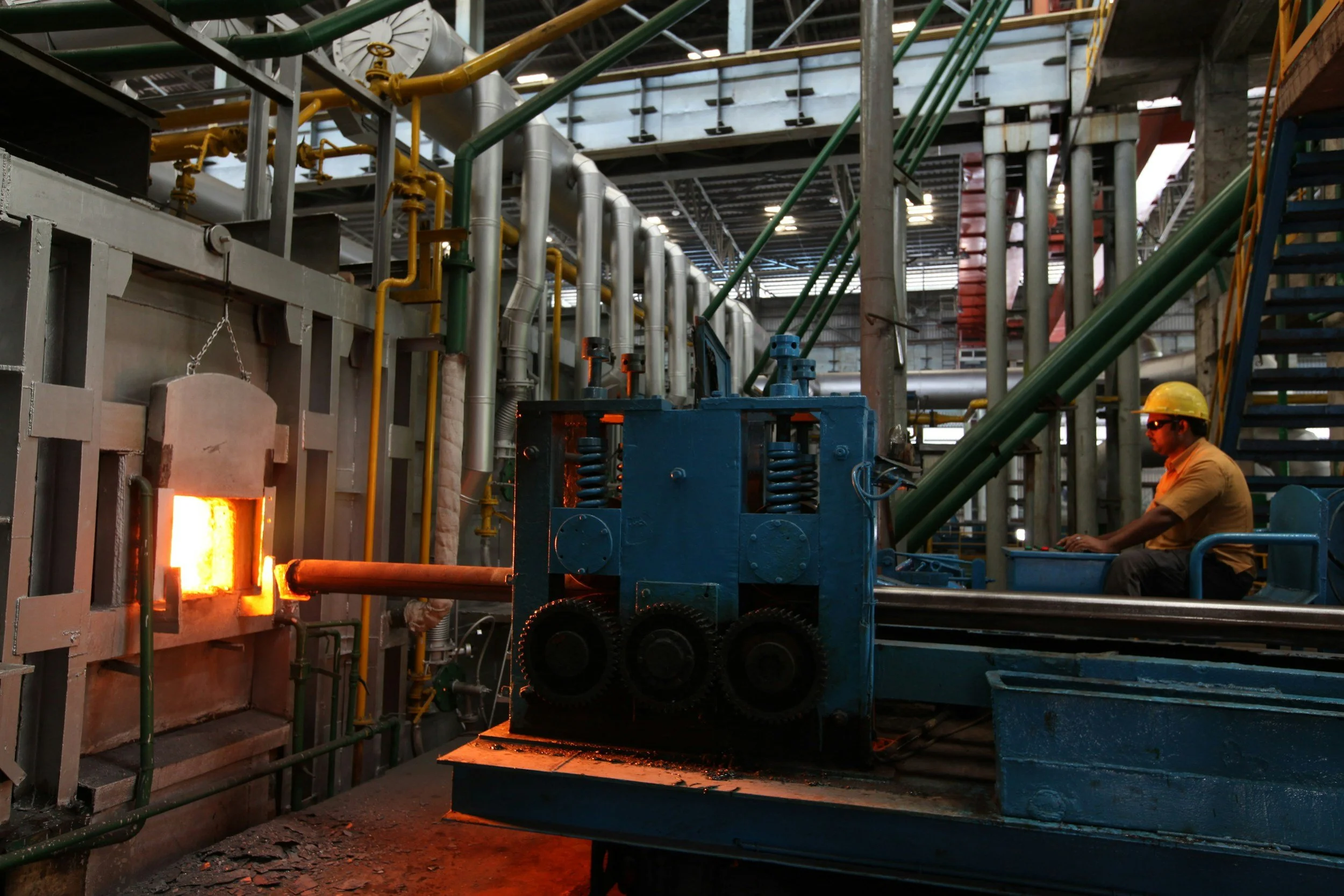 Integrated plant utilities interior industrial steel plant
