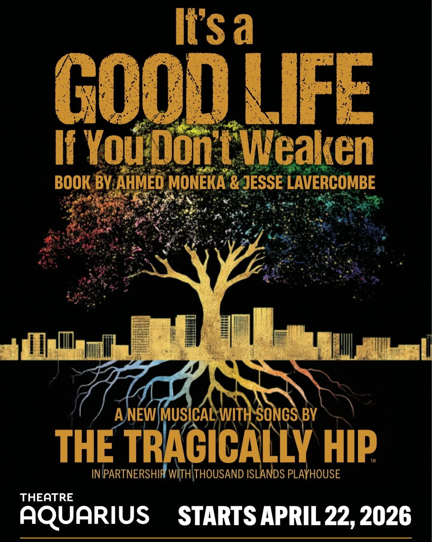 It&rsquo;s a Good Life If You Don&rsquo;t Weaken is currently playing at @TheatreAquarius in Hamilton. The musical is co-written by @JesseLaVercombe and features the songs of The Tragically Hip!

#WeAreTheCharacters #TheTragicallyHip #Theatre