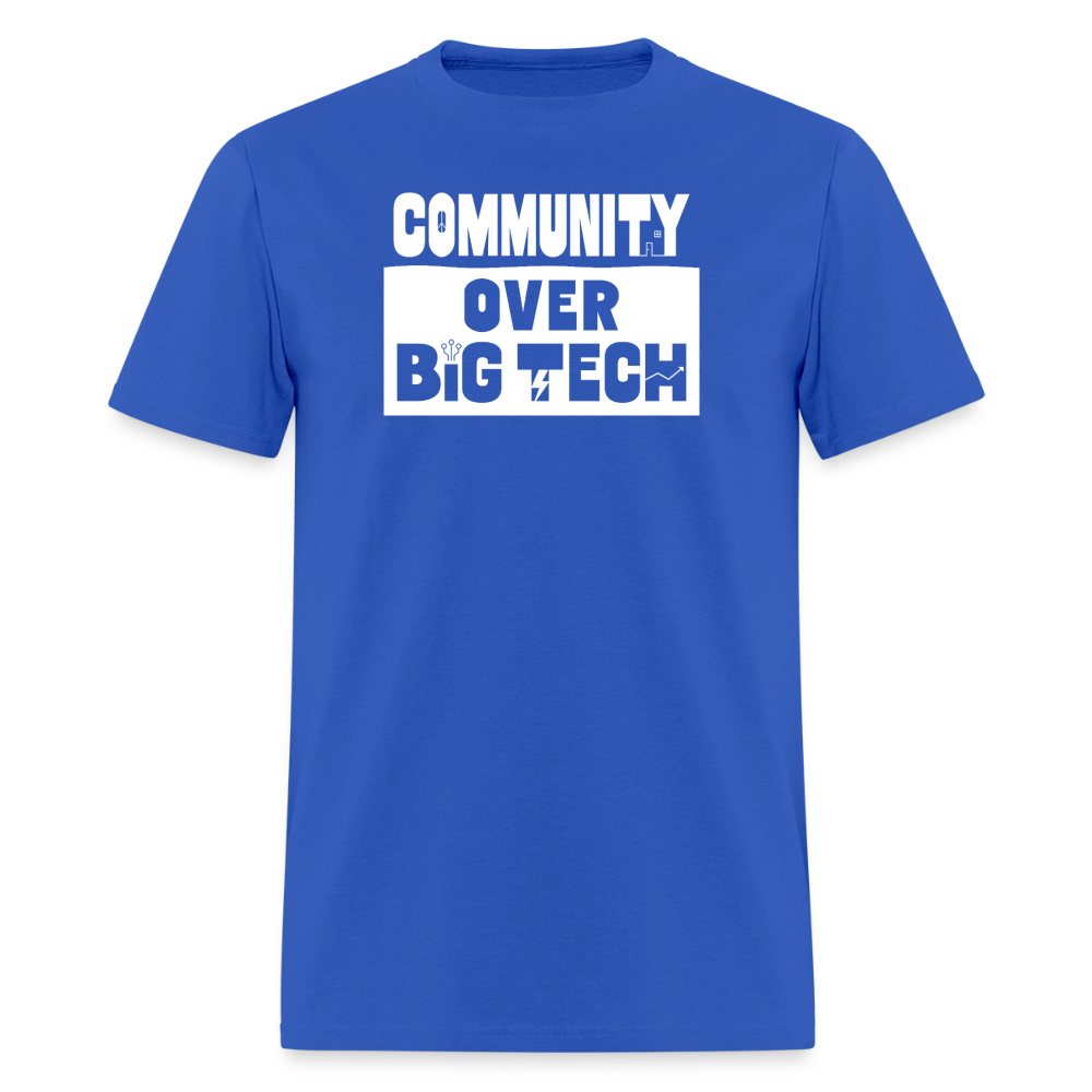 Community Over Big Tech Crewneck T-Shirt