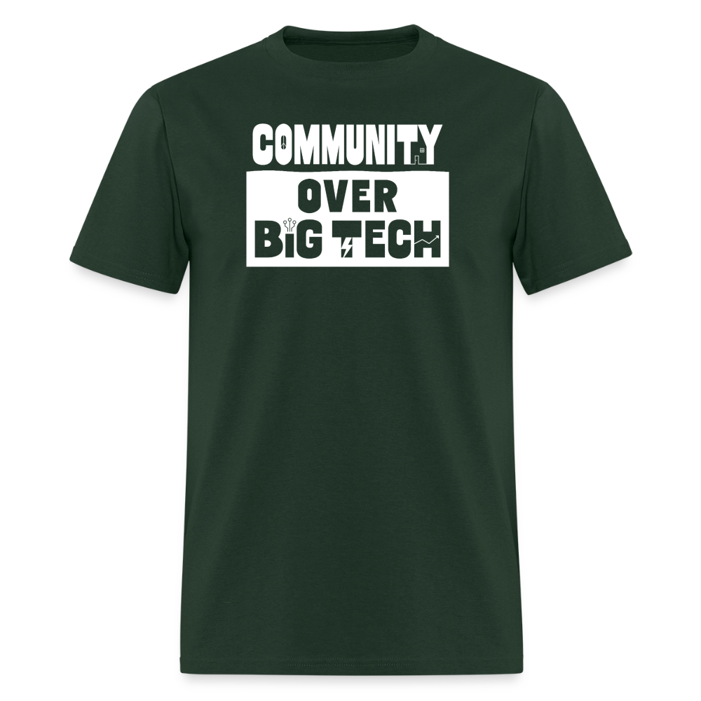 Community Over Big Tech Crewneck T-Shirt