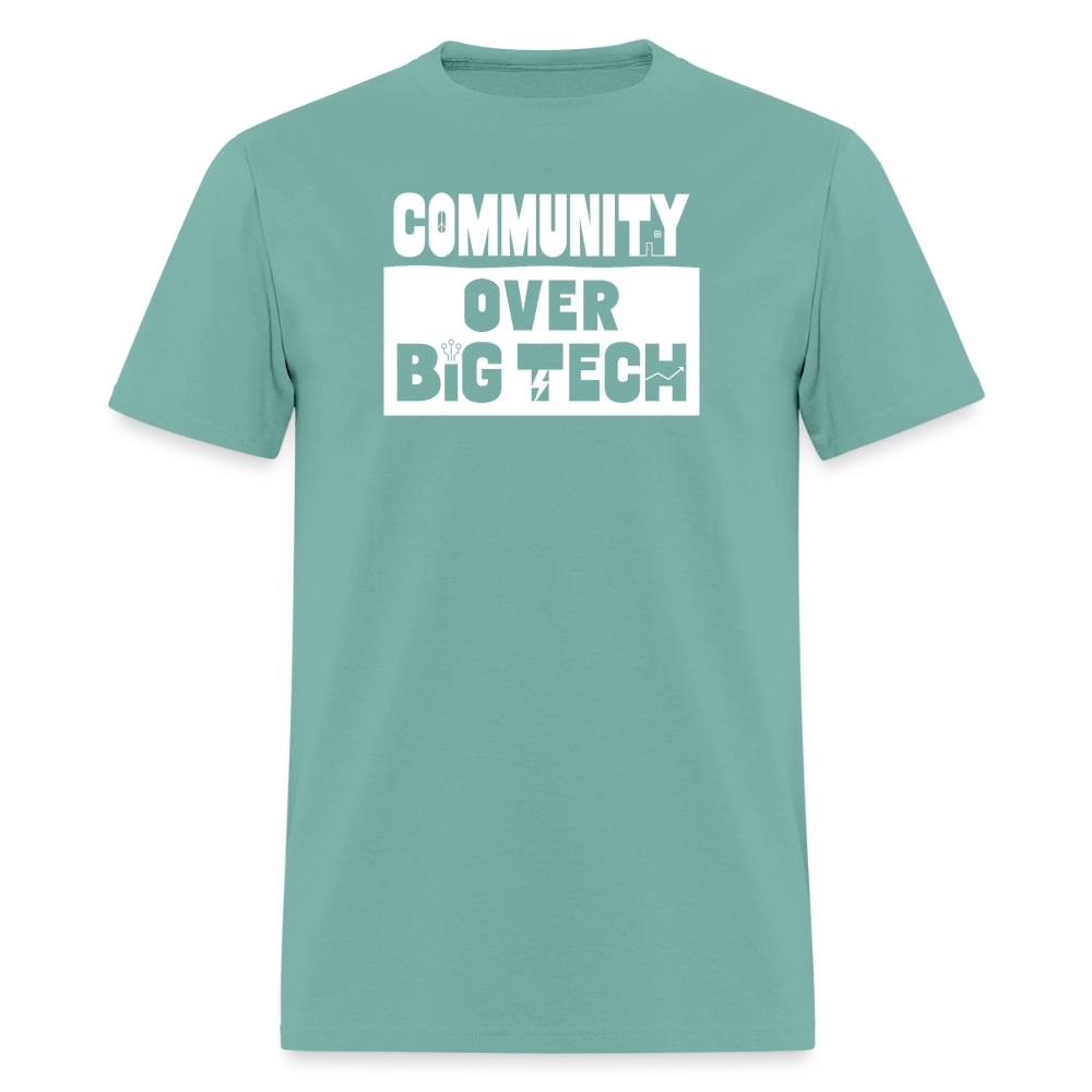 Community Over Big Tech Crewneck T-Shirt