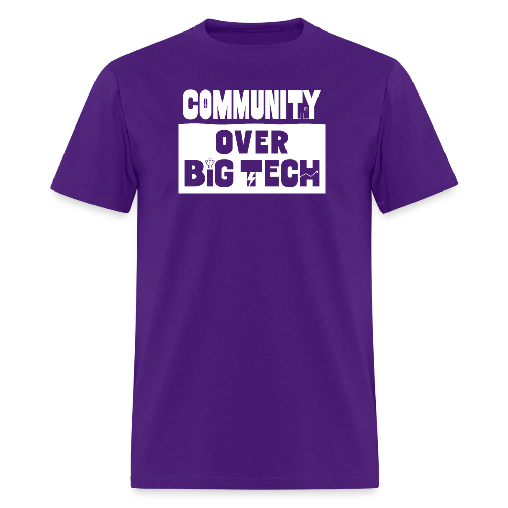 Community Over Big Tech Crewneck T-Shirt
