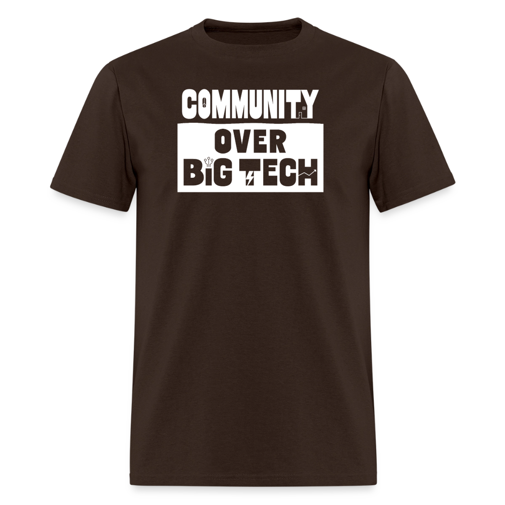 Community Over Big Tech Crewneck T-Shirt