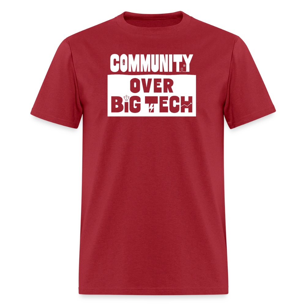 Community Over Big Tech Crewneck T-Shirt