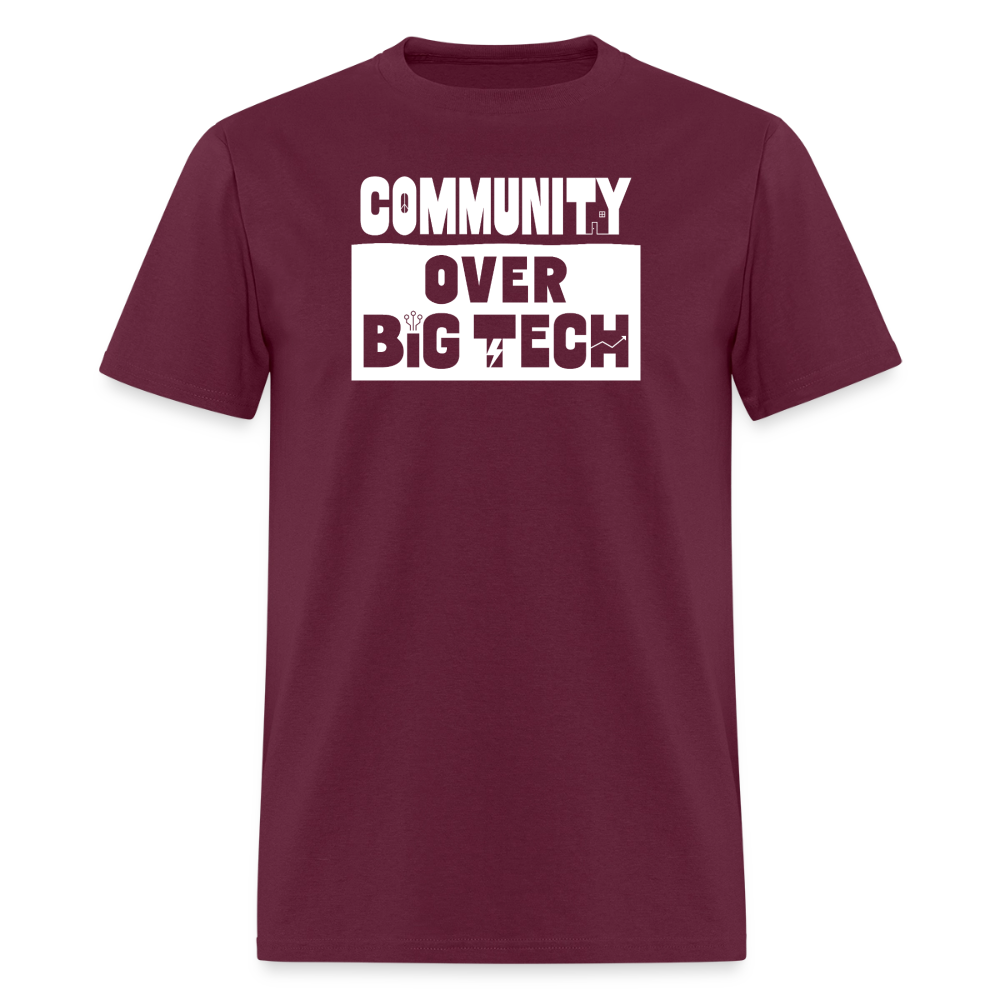 Community Over Big Tech Crewneck T-Shirt