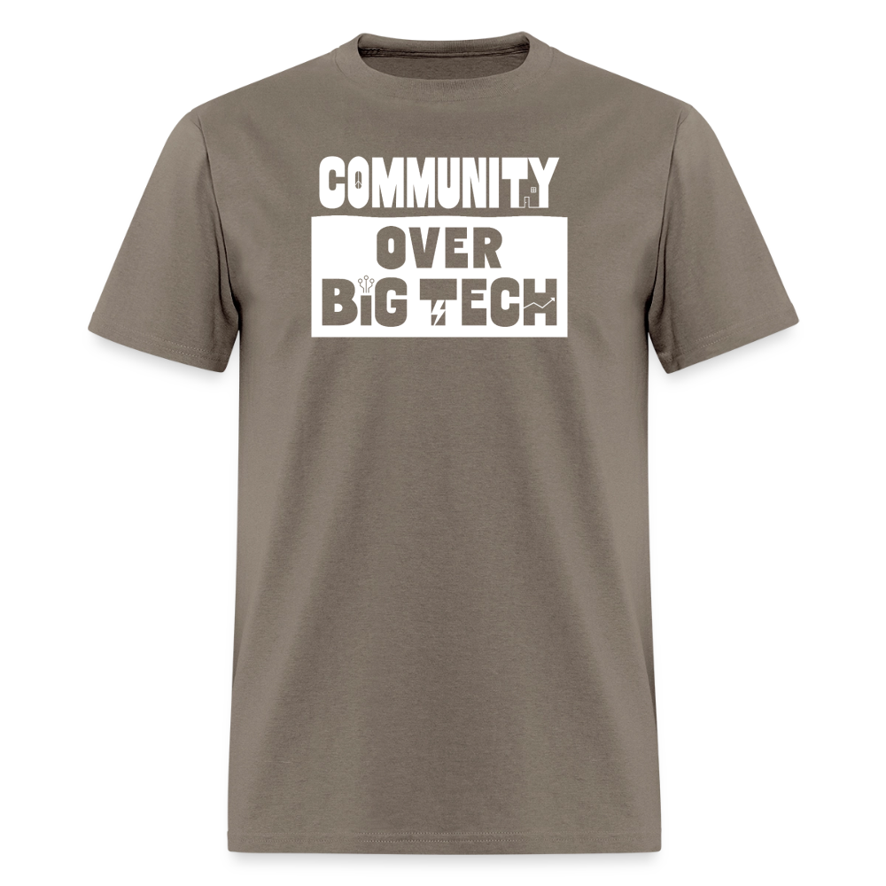 Community Over Big Tech Crewneck T-Shirt