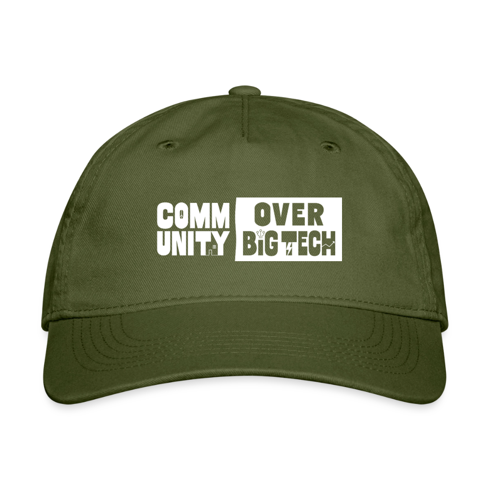 Community Over Big Tech Organic Baseball Cap
