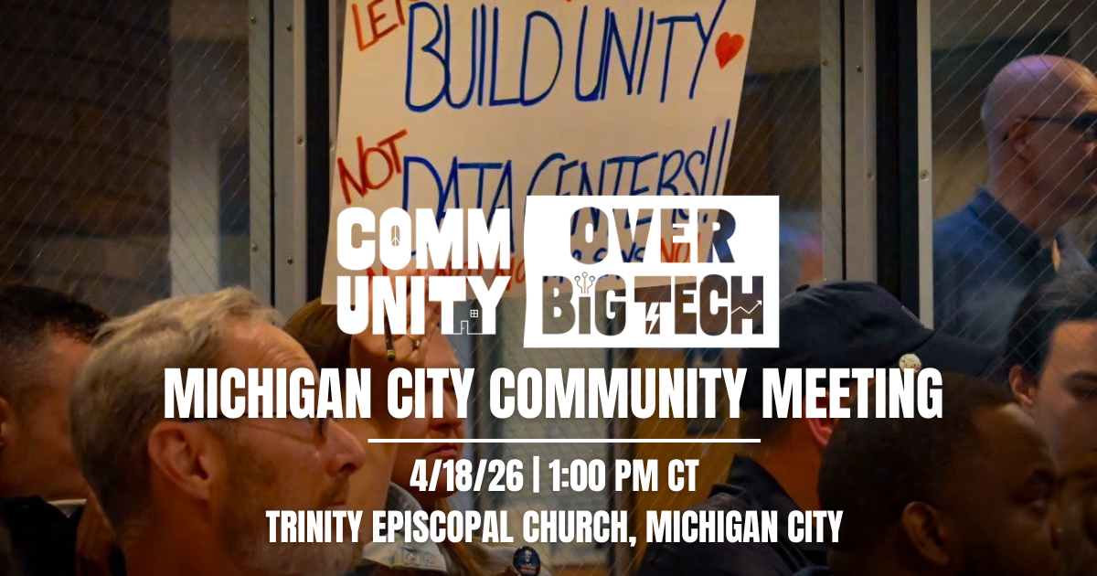 Michigan City Data Center Community Meeting