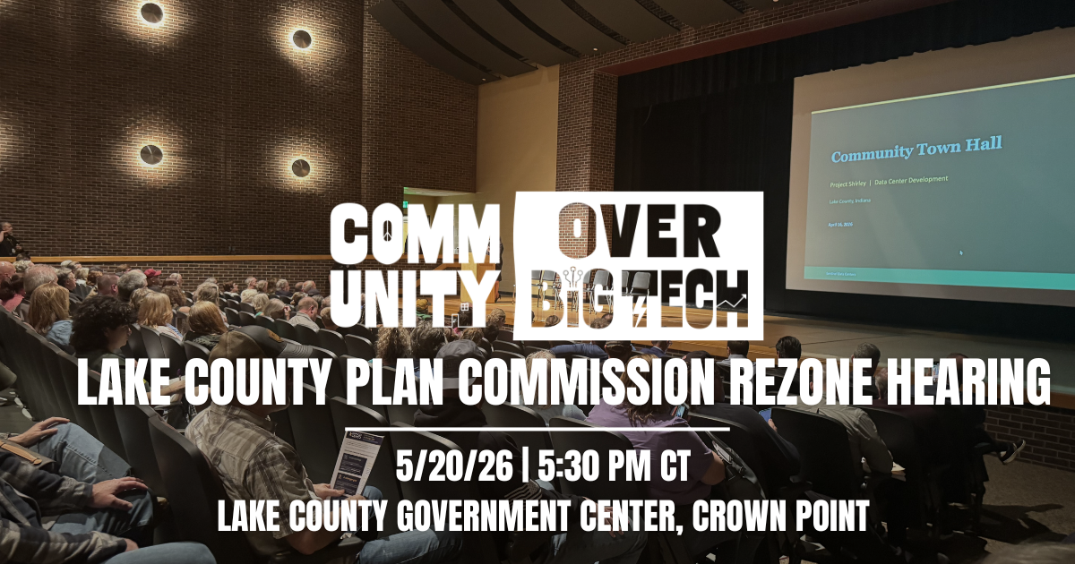 Project Shirley Data Center Plan Commission Hearing