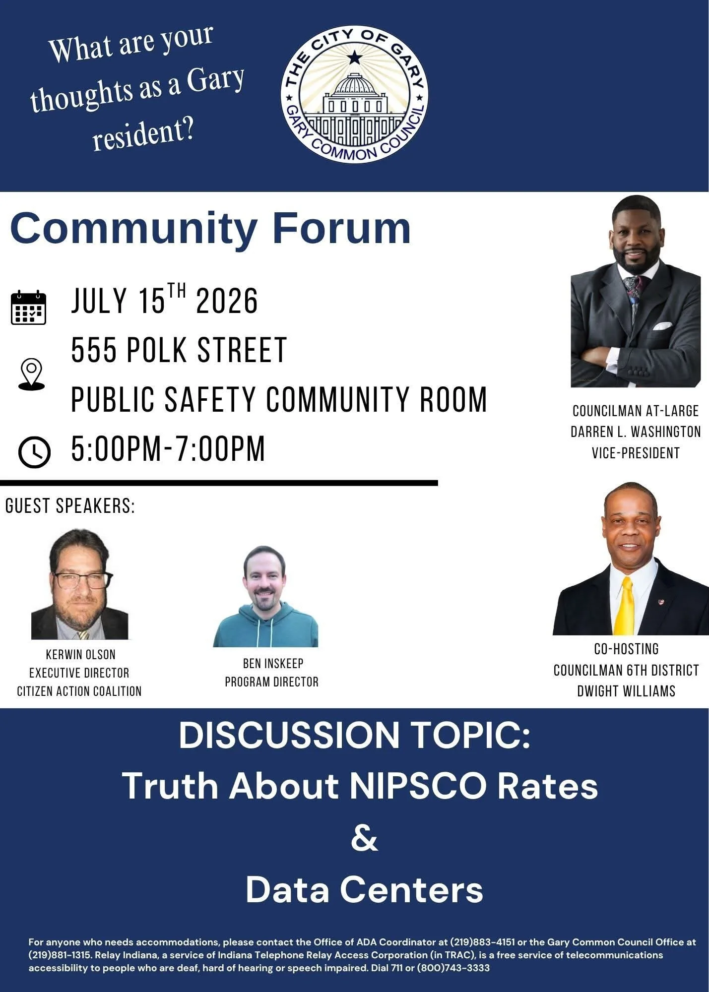 Community Forum: The Truth About NIPSCO Rates and Data Centers