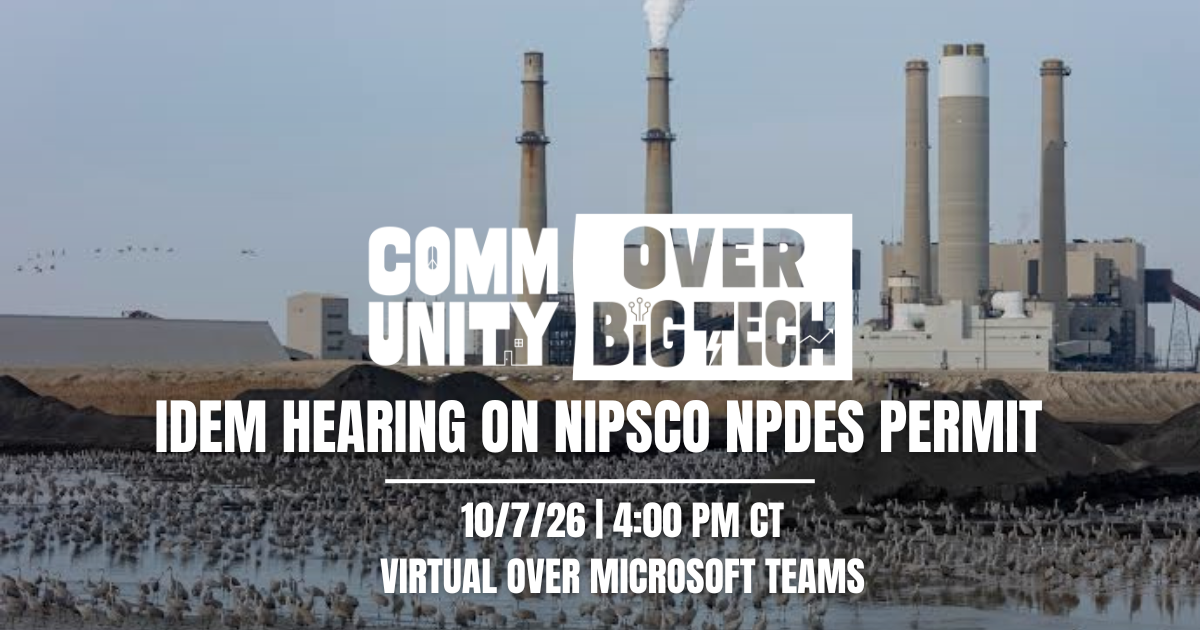 Protect the Kankakee: IDEM Public Hearing on NIPSCO's Wastewater Permit
