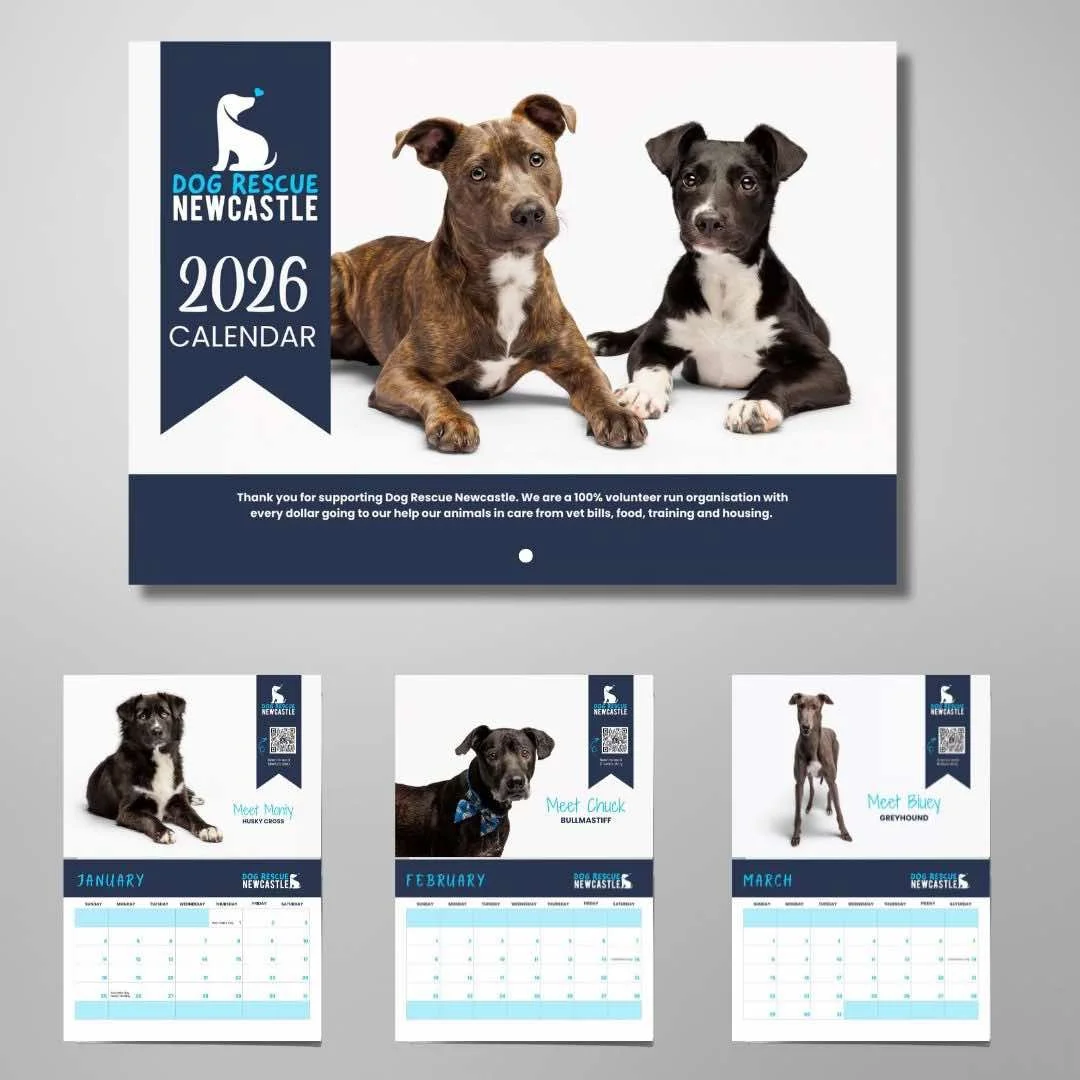 2026 Rescue Calendar — Dog Rescue Newcastle