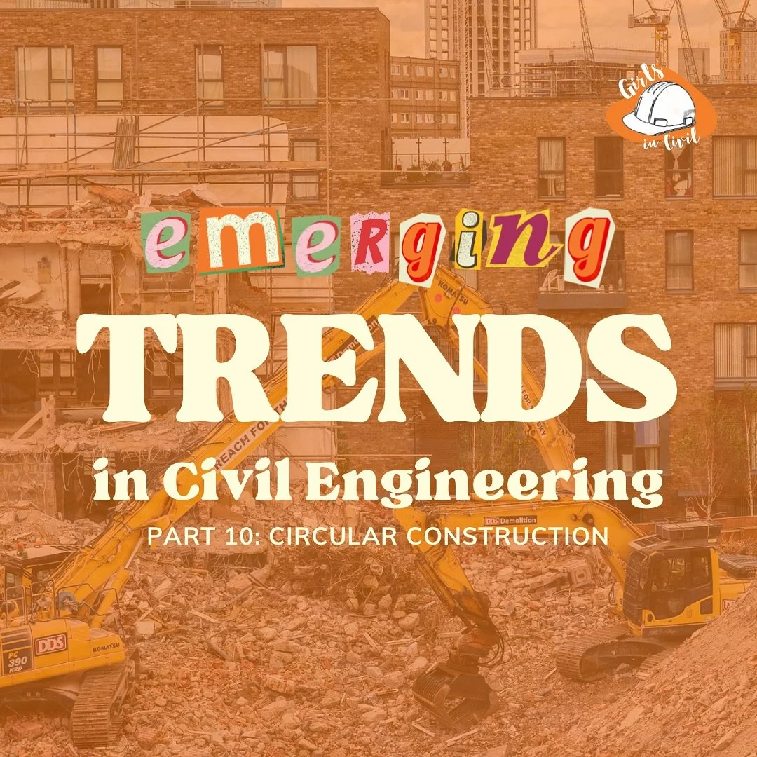 Continuing our series on Emerging Trends in the Civil Engineering industry, this week we&rsquo;re exploring Circular Construction! ♻️🏗 

Circular construction is changing the way we build by focusing on reuse, modularity, and sustainability, reducin