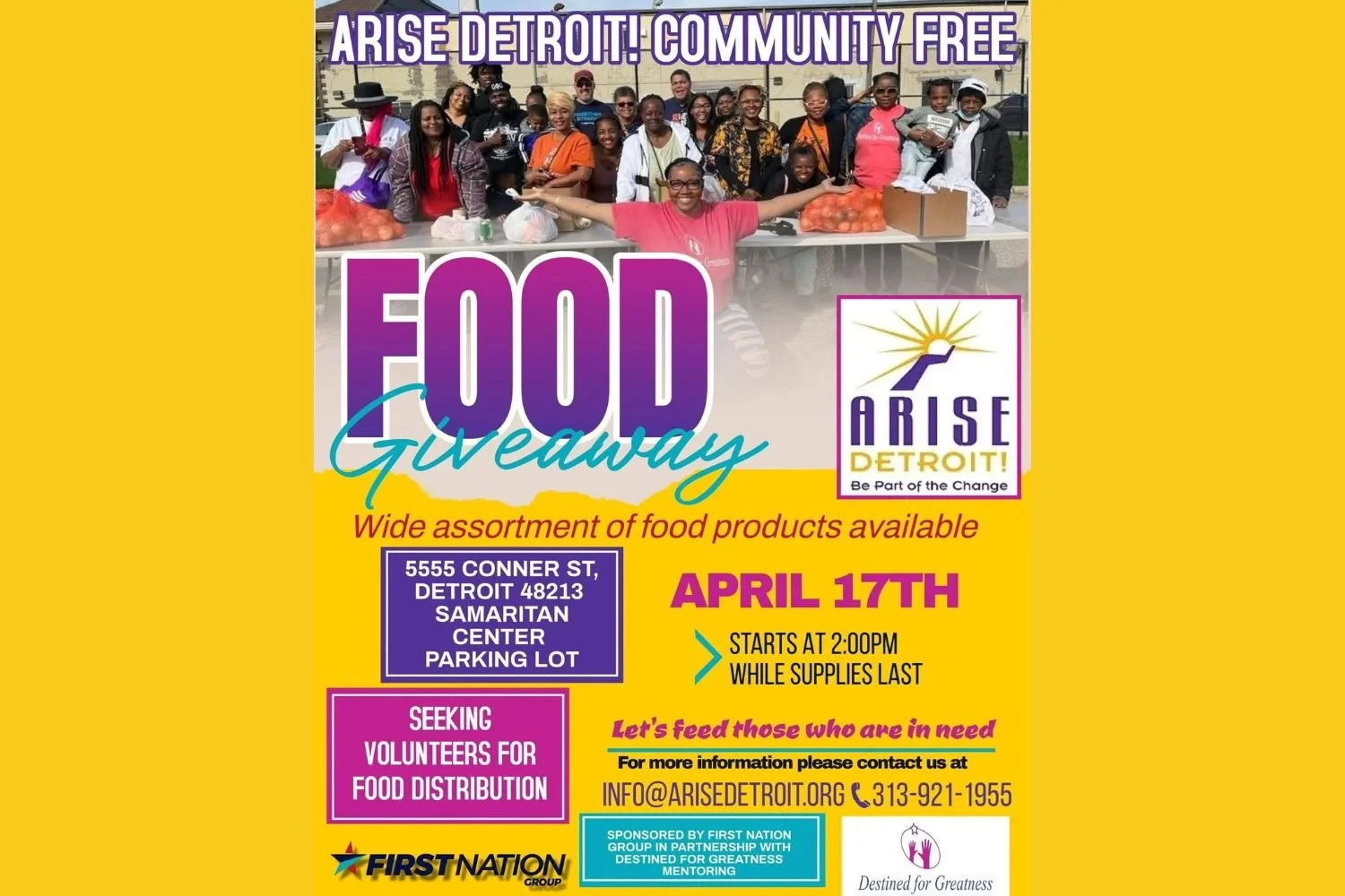 ARISE Detroit Community Giveaway