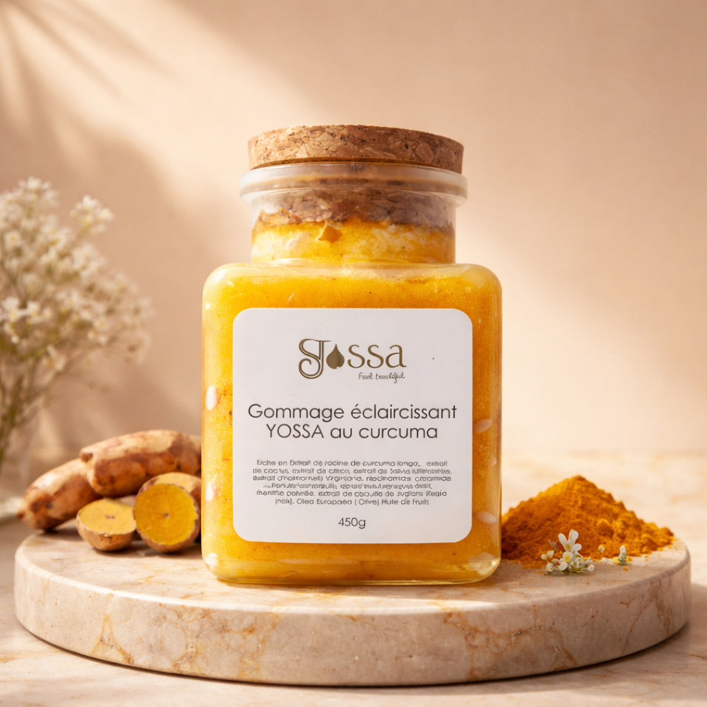 Gommage éclaircissant au curcuma yossa