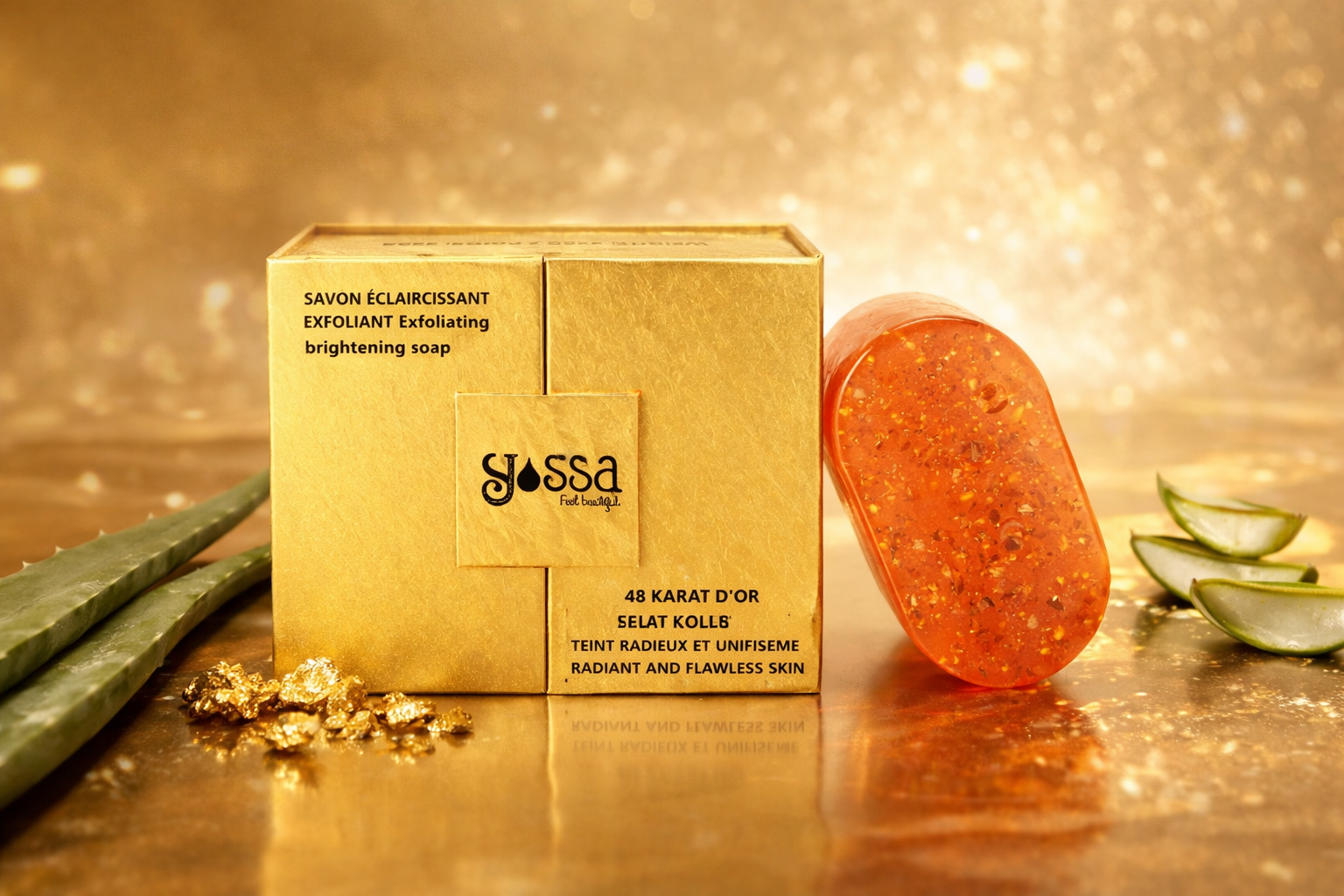 Savon gold 48K Yossa 260g