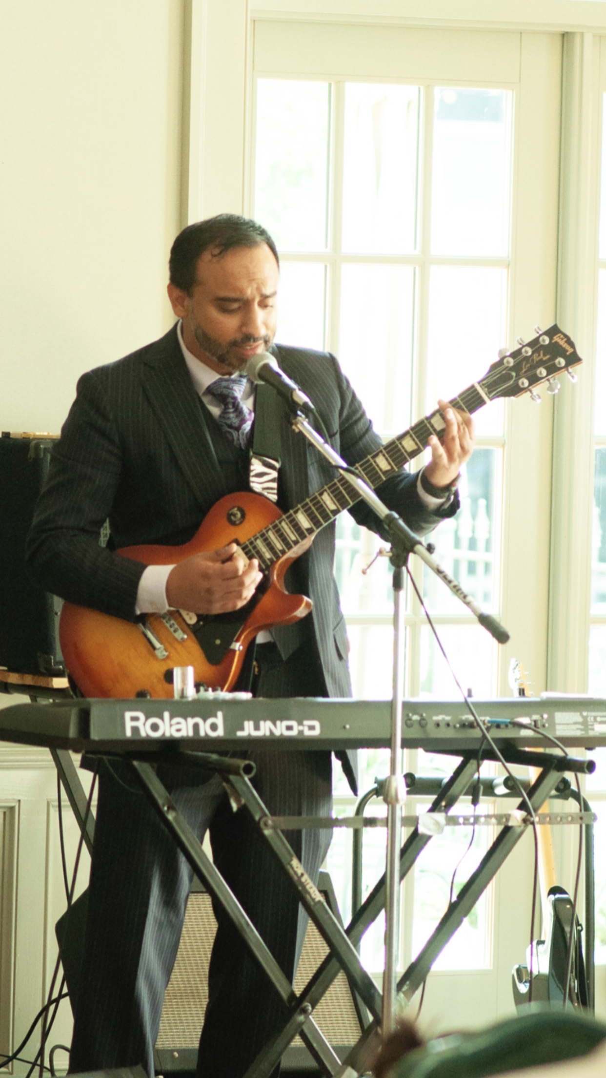Sometimes I'm a picker and grinner and wear a three-piece.