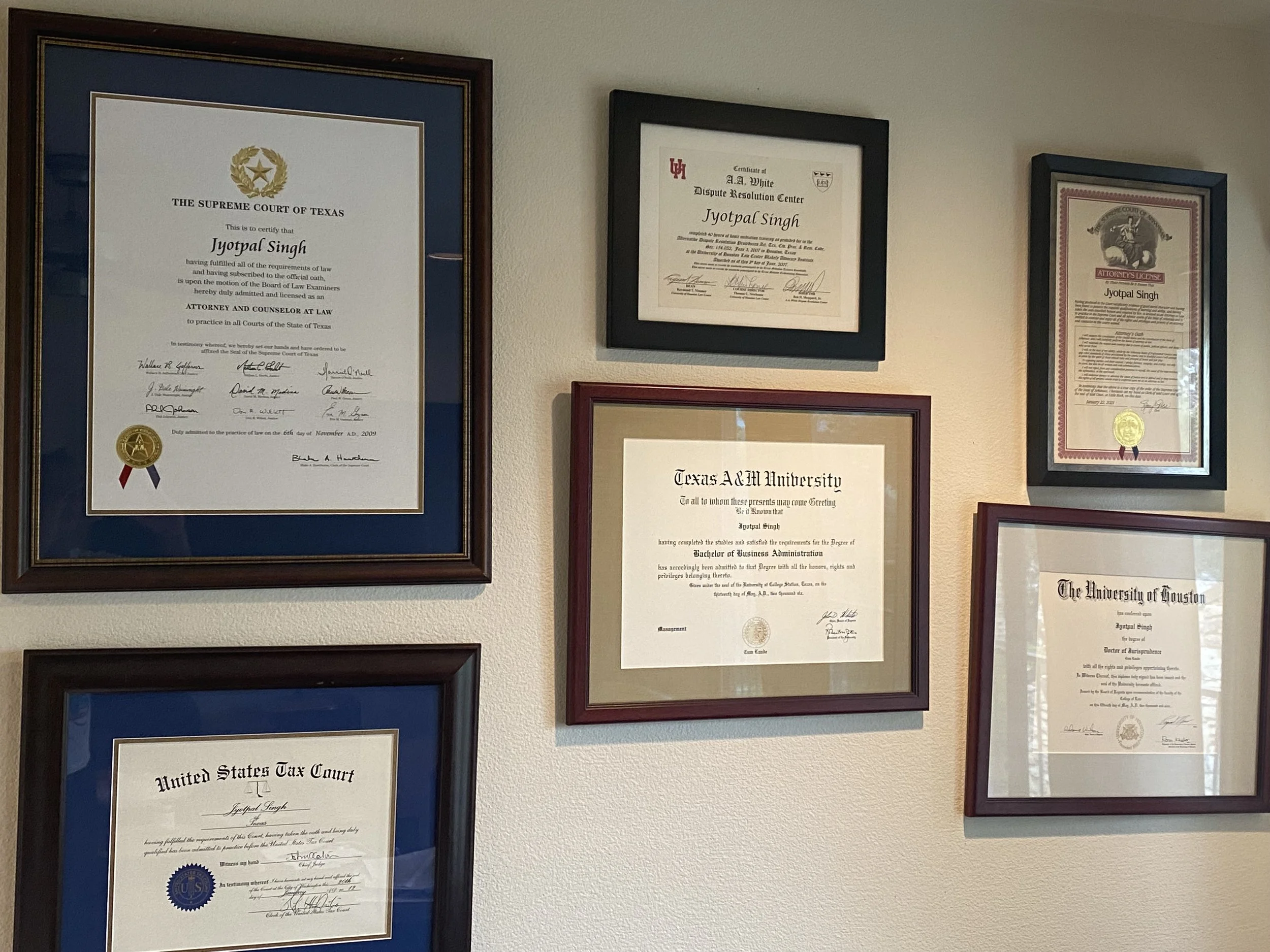 Credentials.