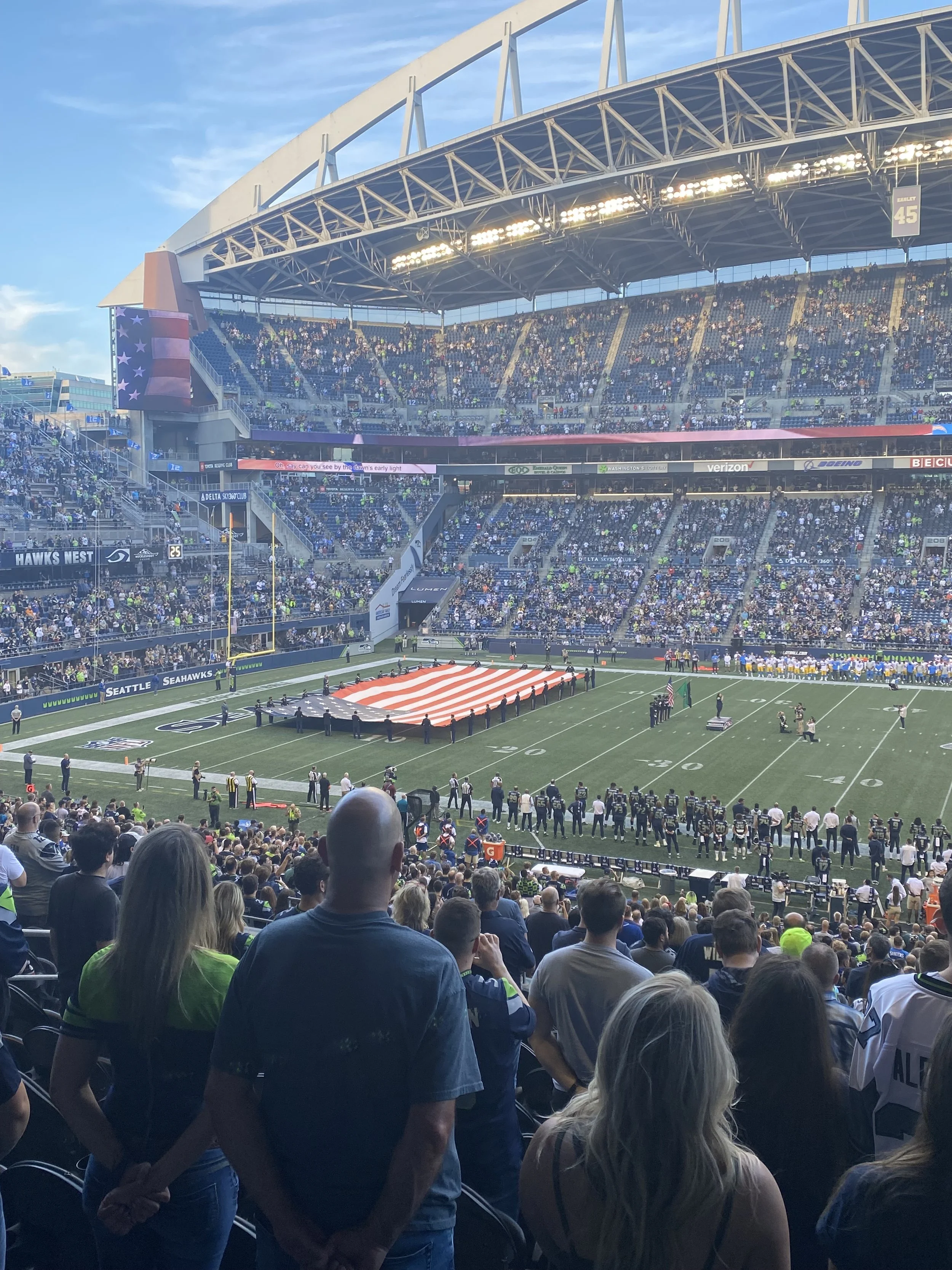 Seahawks Game with my bro in Seattle with the season tickets!