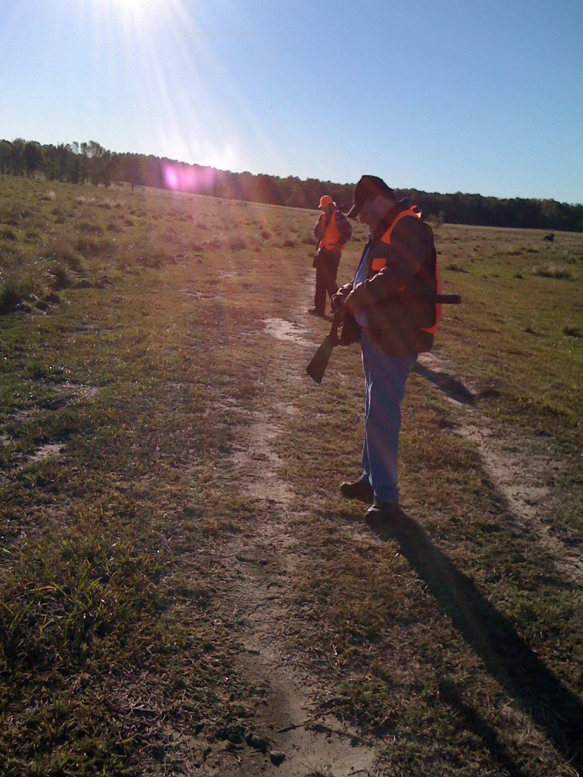 Dan Daly out at the Hartline Ranch getting ready for the Quail