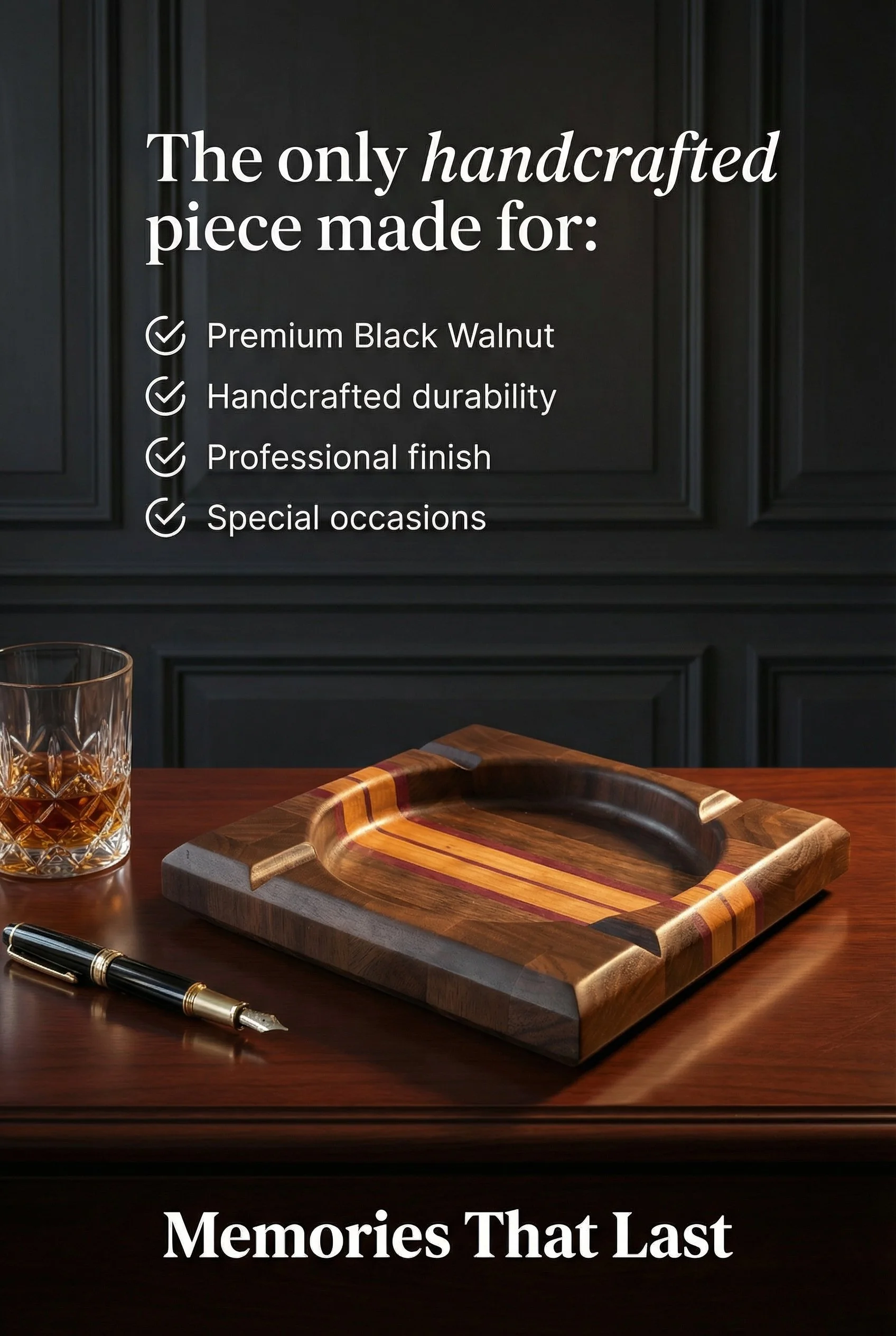 Classic Cigar Ashtray (free shipping)