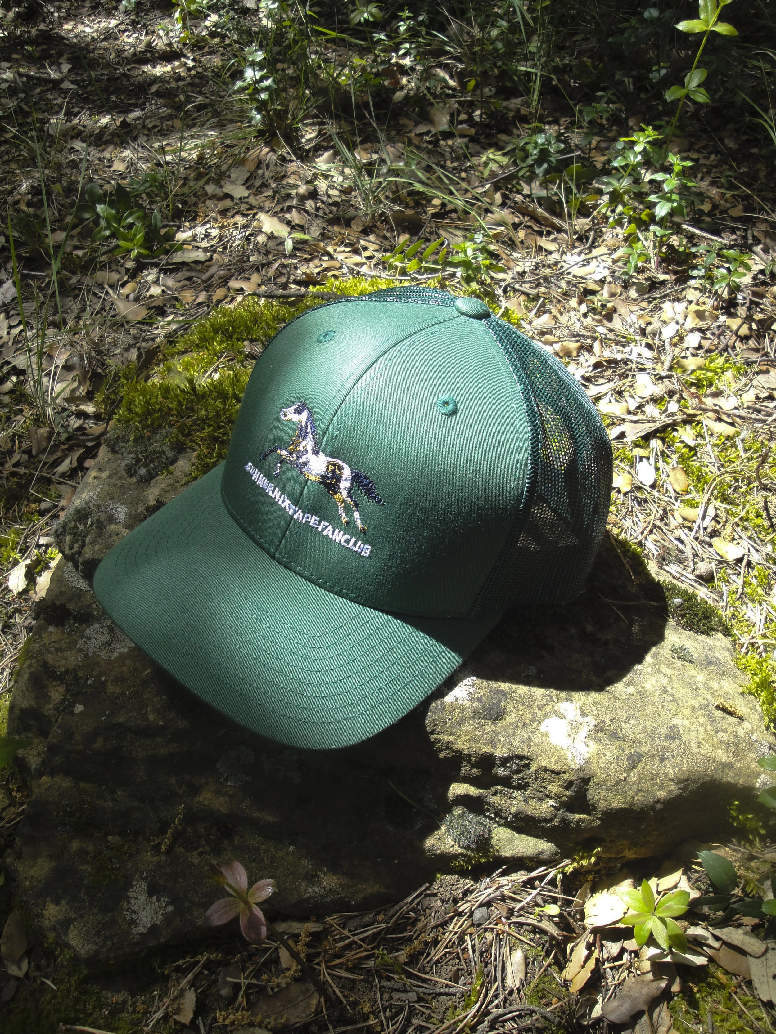 Horse Green Trucker  Cap