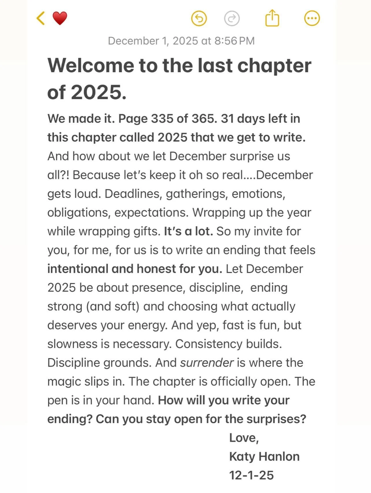 Chapter 12. Day 1. On a Monday. Fresh page energy. Honestly&hellip; so ideal! 

So ideal had to make a grid post about some tiny surprises and wins today.

At 5:55am, I jumped into class and found myself full of December energy! At one point, I was r