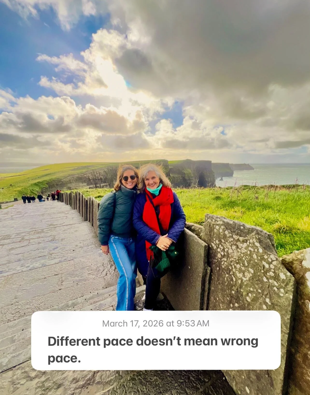 She said Ireland, I said yes.
She said group tour, I said &ldquo;hard pass.&rdquo;
But somehow, she convinced me. ☺️

And I&rsquo;m really glad she did.

Six months ago we took a trip, just the two of us, to Ireland. First time for me. 
Second for he