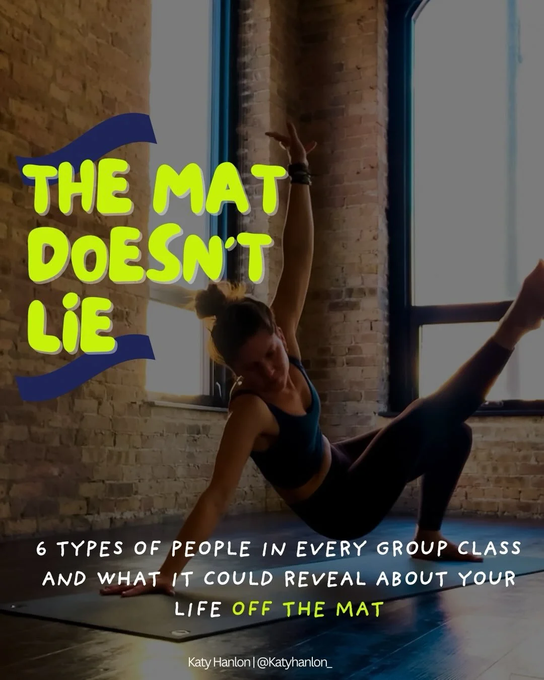 My journal knows a whole heck of lot about me, buuut my yoga mat knows more🤠

One of the coolest things about leading groups for so many years, is that you start to see people really clearly. Not the version they need to be for their friends, their 