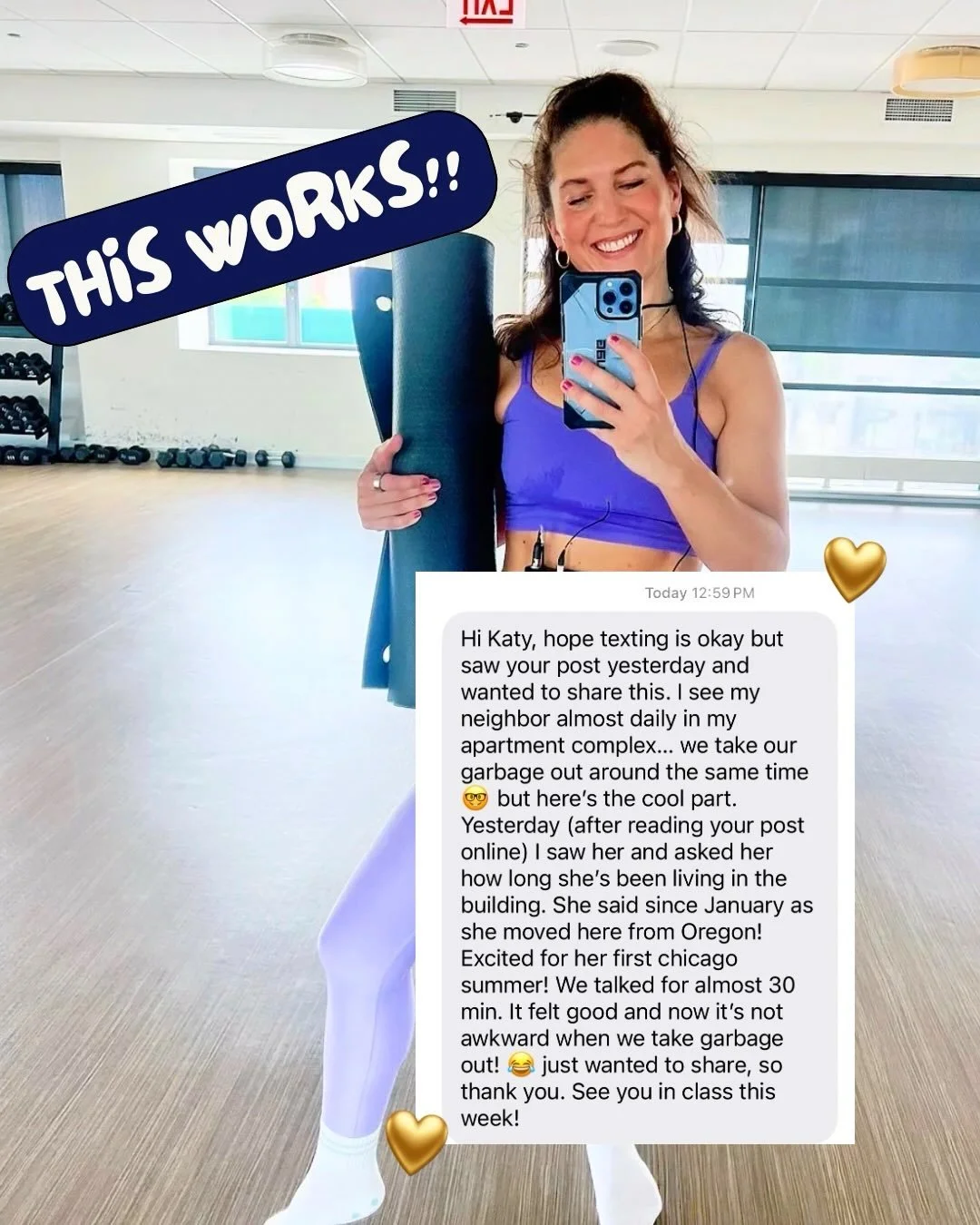 Two neighbors. Same hallway. Same garbage shoot. One question = WORKS! DOESN&rsquo;T WORK &mdash;> swipe it to see it😆

Because some things are wins, like a hello, an acknowledgement, a go first moment.

And some things aren&rsquo;t and are just 