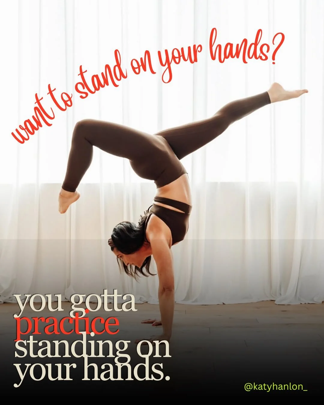Grab your ☕️ + swipe it through! B/c you can&rsquo;t *think* your way into a handstand. And you can&rsquo;t think you&rsquo;re way into the life you want either. But YOU CAN think your way into a second cup of coffee ◡̈ 

curious&hellip; What are you