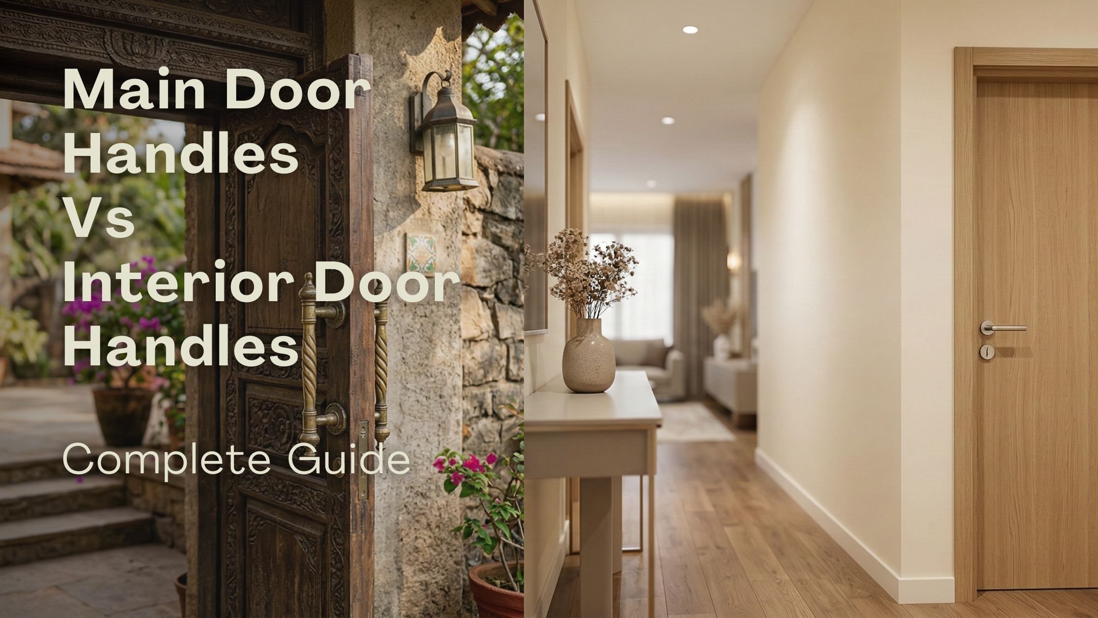 The Main Door Is Not the Same as the Interior Door. Here's Why Your Handle Should Reflect That.