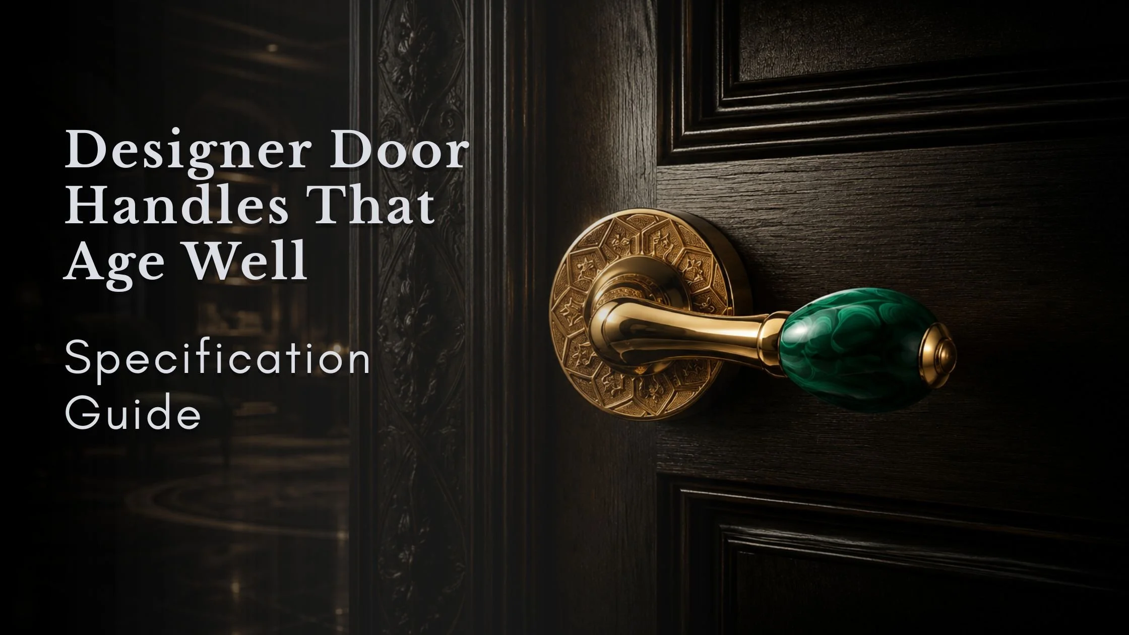 Designer Door Handles That Age Well: A 20-Year Specification Guide for Bangalore Projects