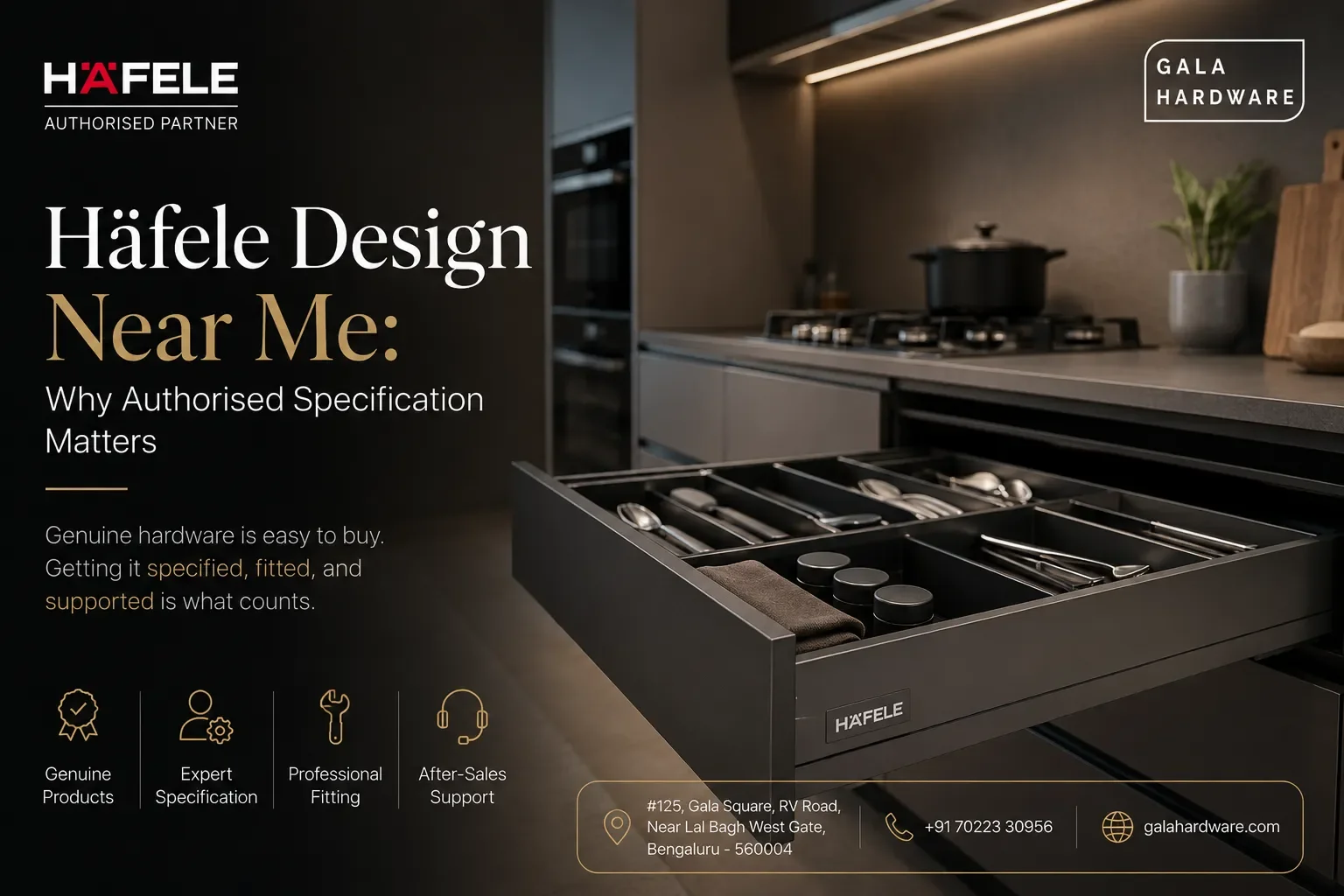 Häfele Design Near Me: Why Authorised Specification Matters