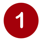 red circle with number 1 in the middle.
