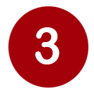 red circle with number 3 in the middle.