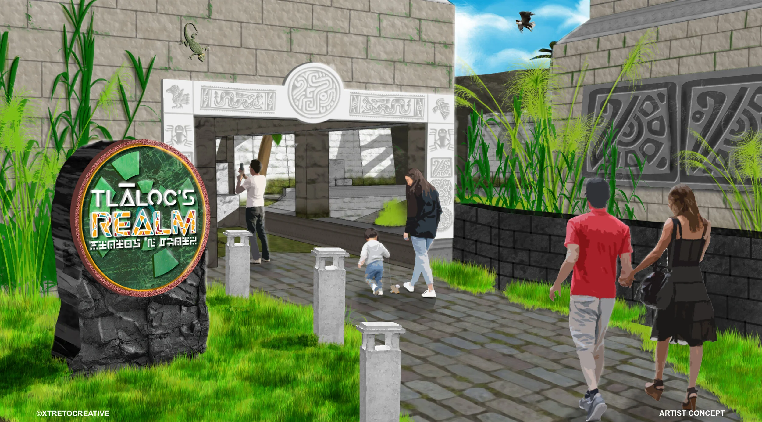 Concept art by Xavier TretoSignage design by: Alyssa Gonzalez